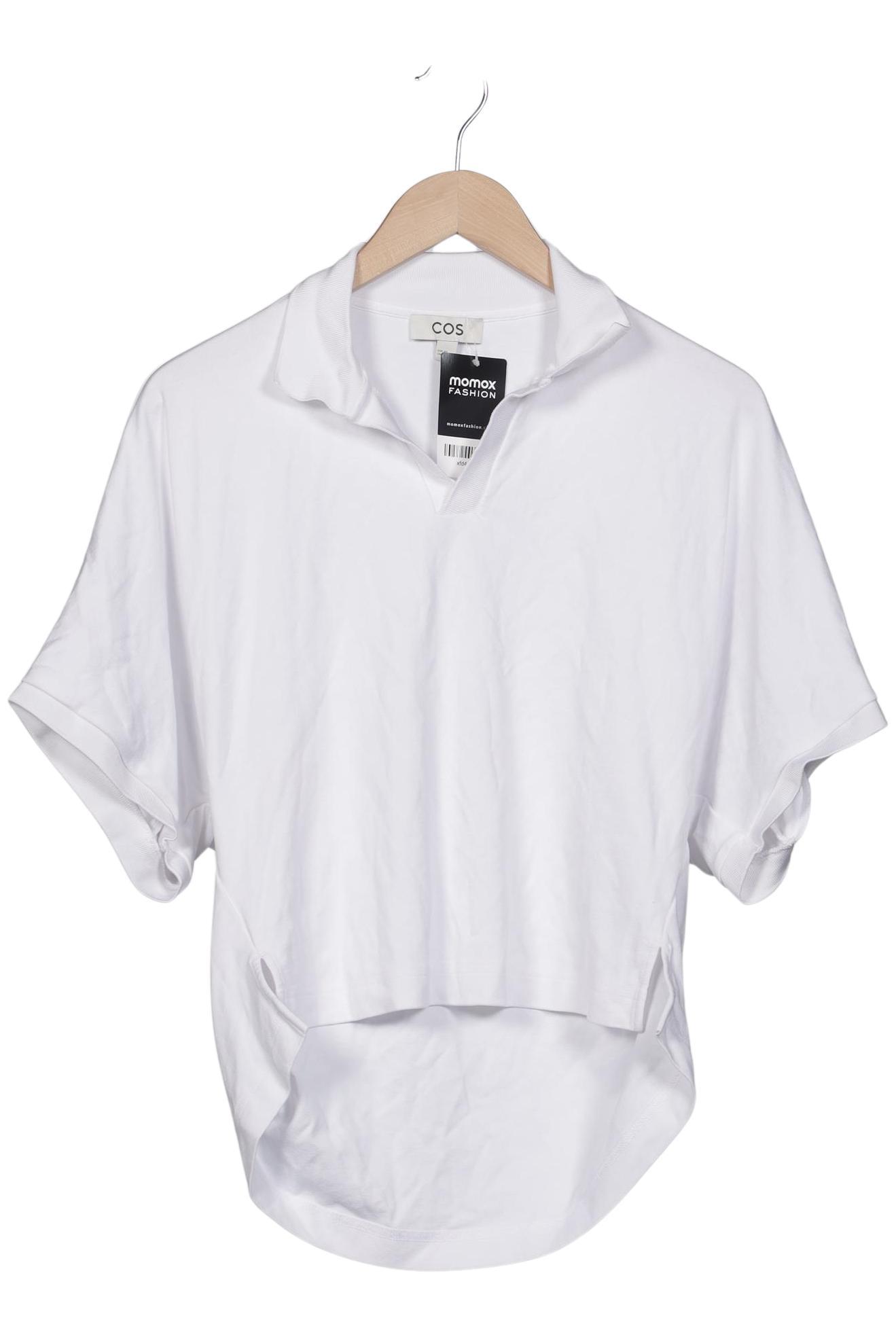 

COS Damen Poloshirt, weiß, Gr. 34
