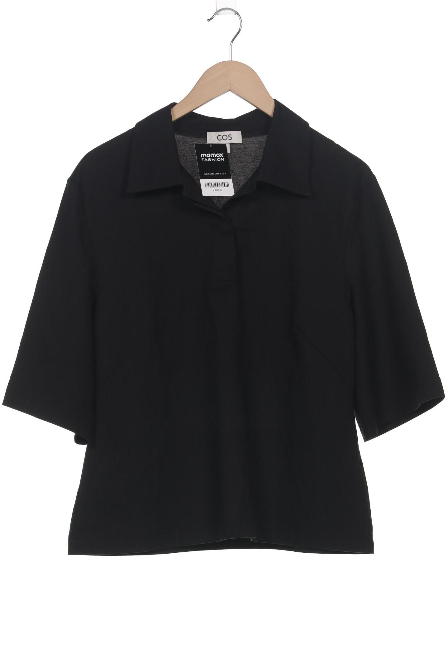 

COS Damen Poloshirt, schwarz, Gr. 38