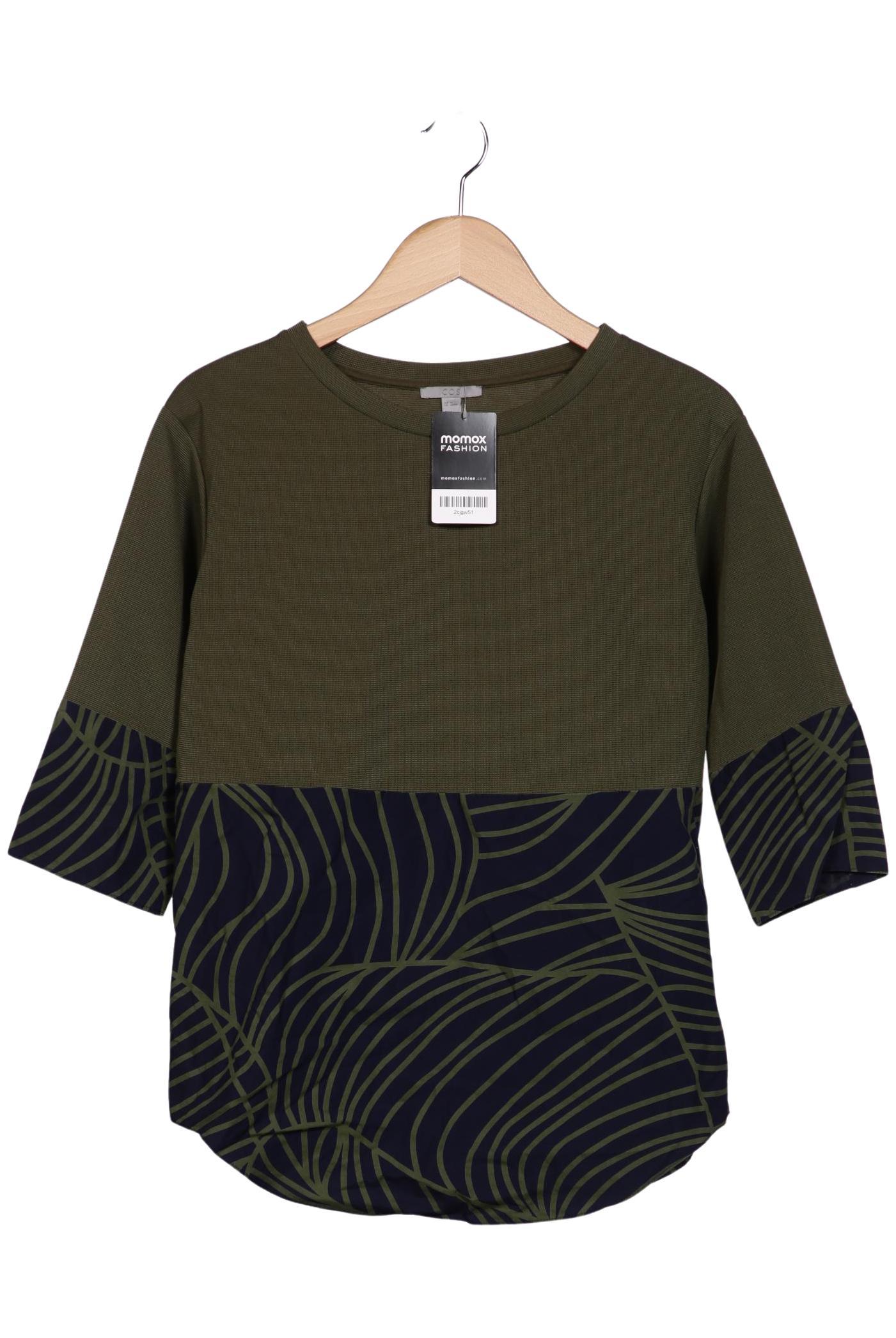

COS Damen Pullover, grün, Gr. 34