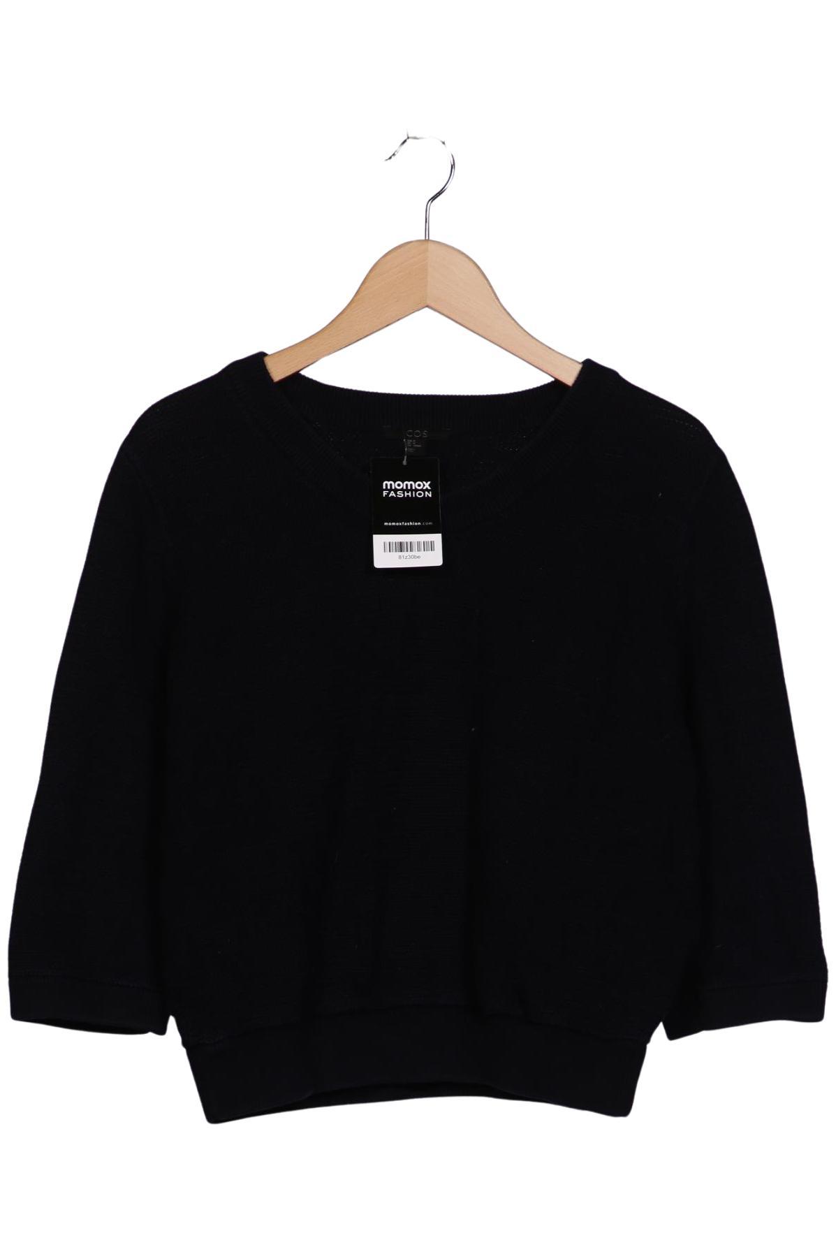 

COS Damen Pullover, schwarz, Gr. 38