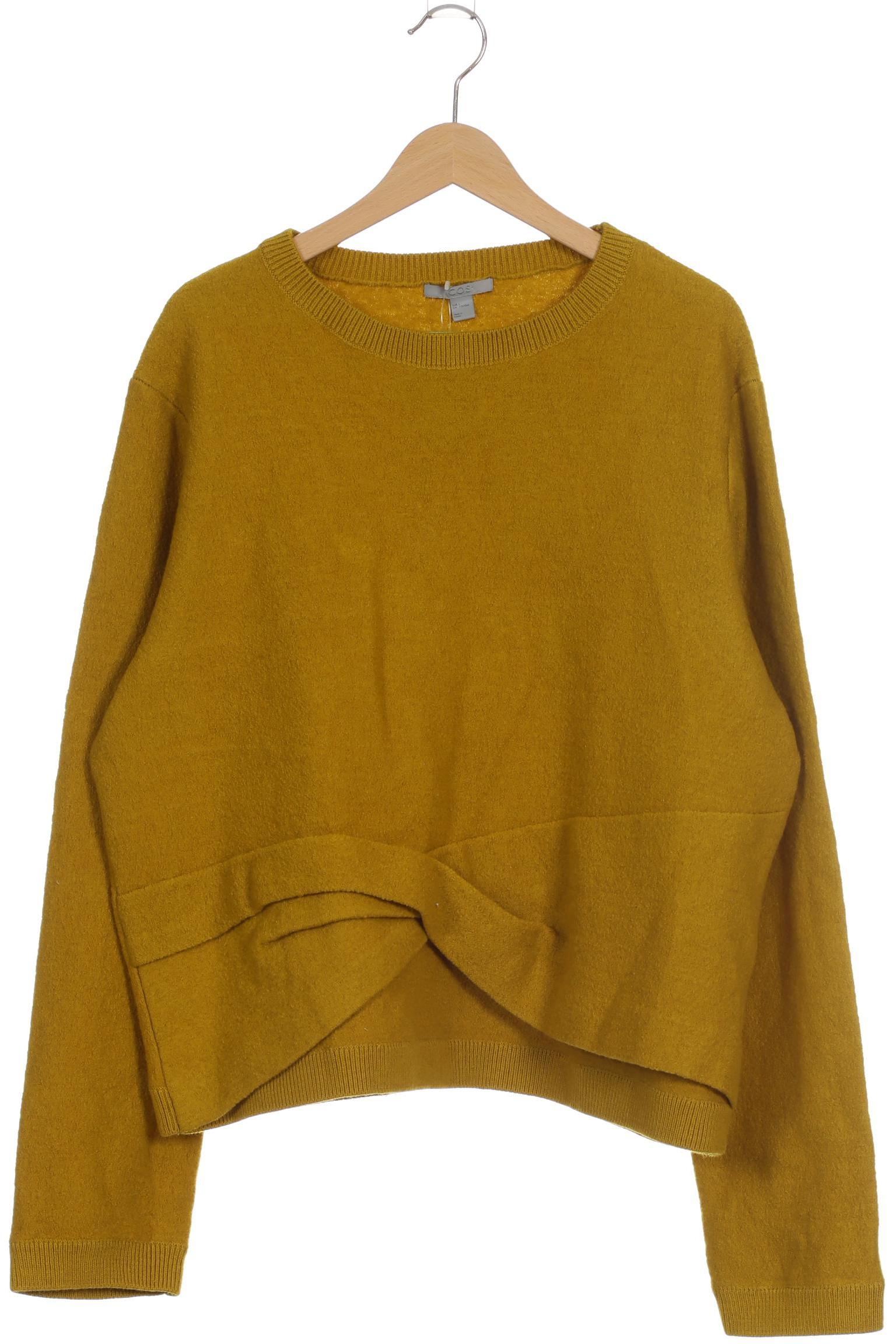 

COS Damen Pullover, gelb, Gr. 42