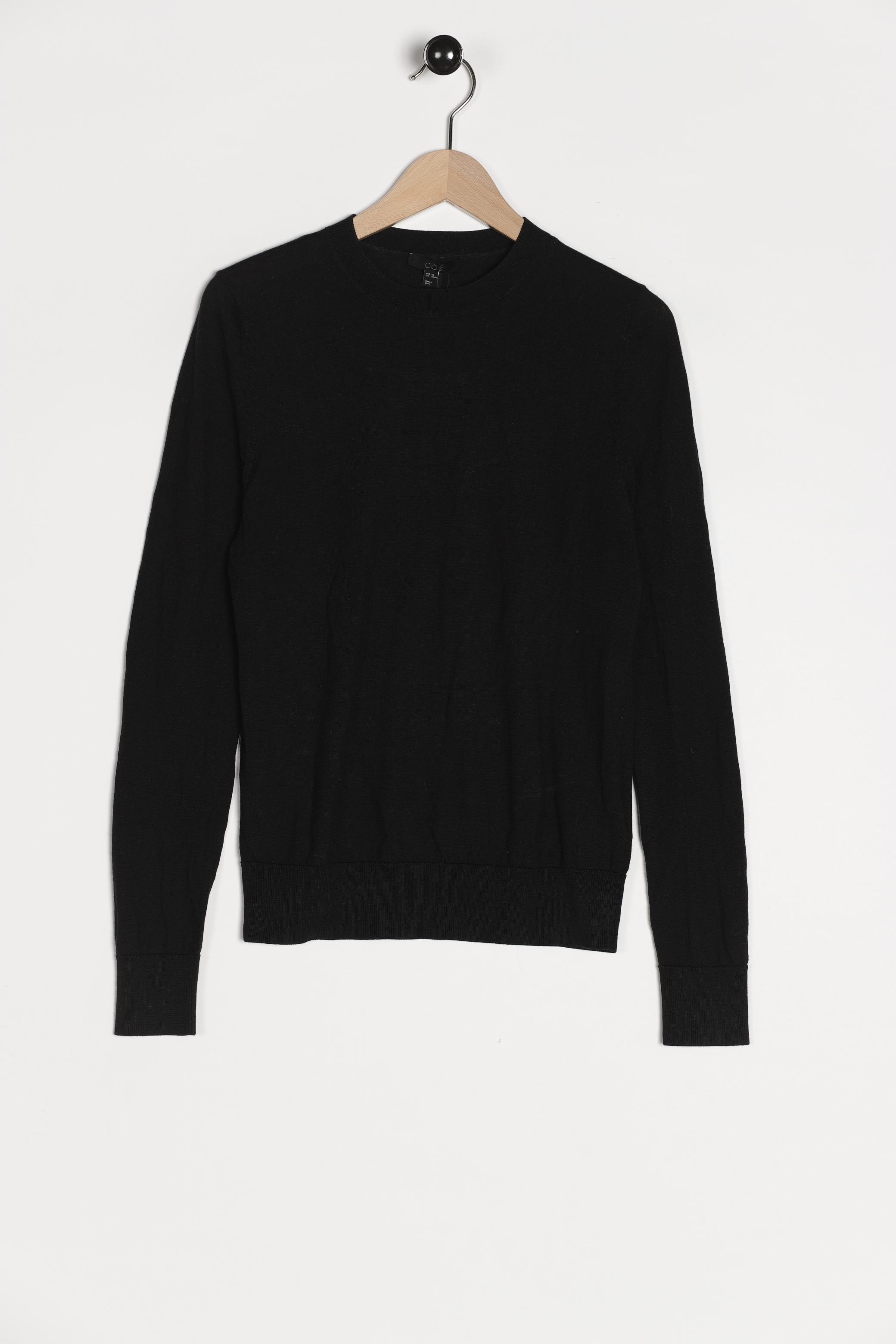 

COS Damen Pullover, schwarz, Gr. 34