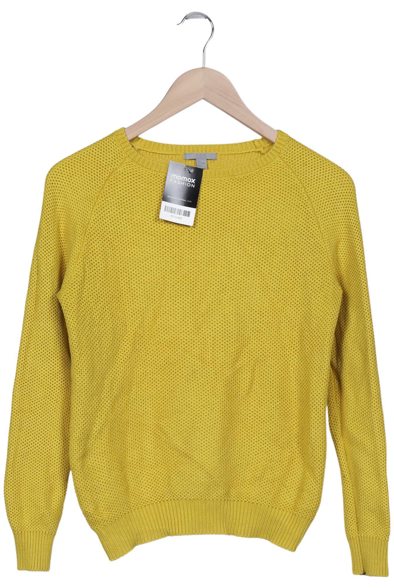 

COS Damen Pullover, gelb, Gr. 36