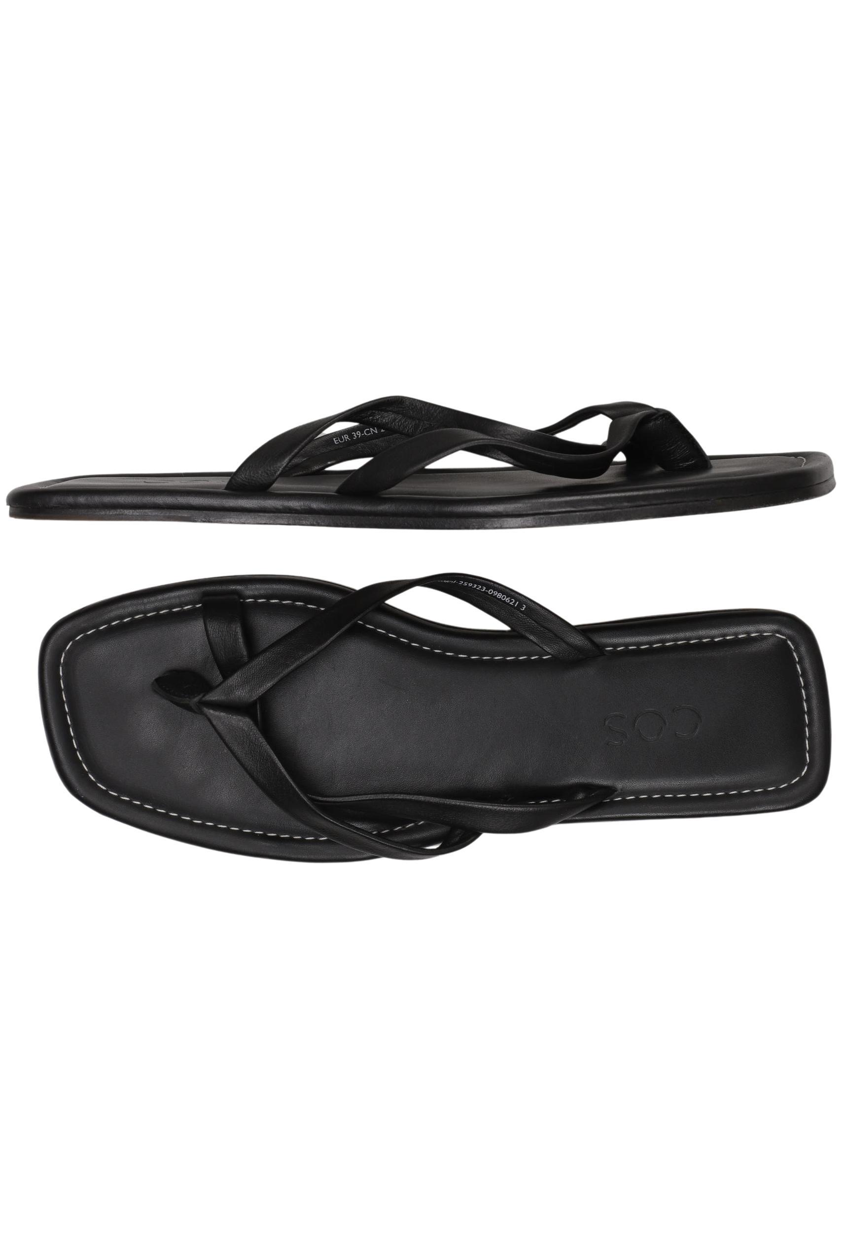 

COS Damen Sandale, schwarz, Gr. 39