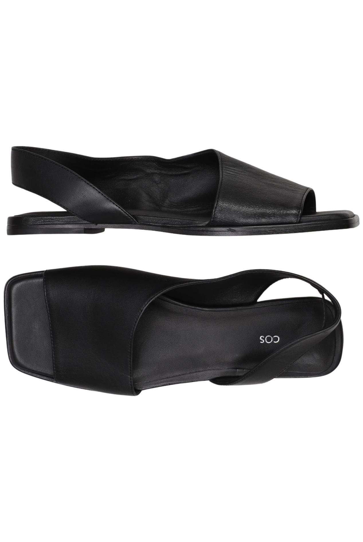 

COS Damen Sandale, schwarz, Gr. 37