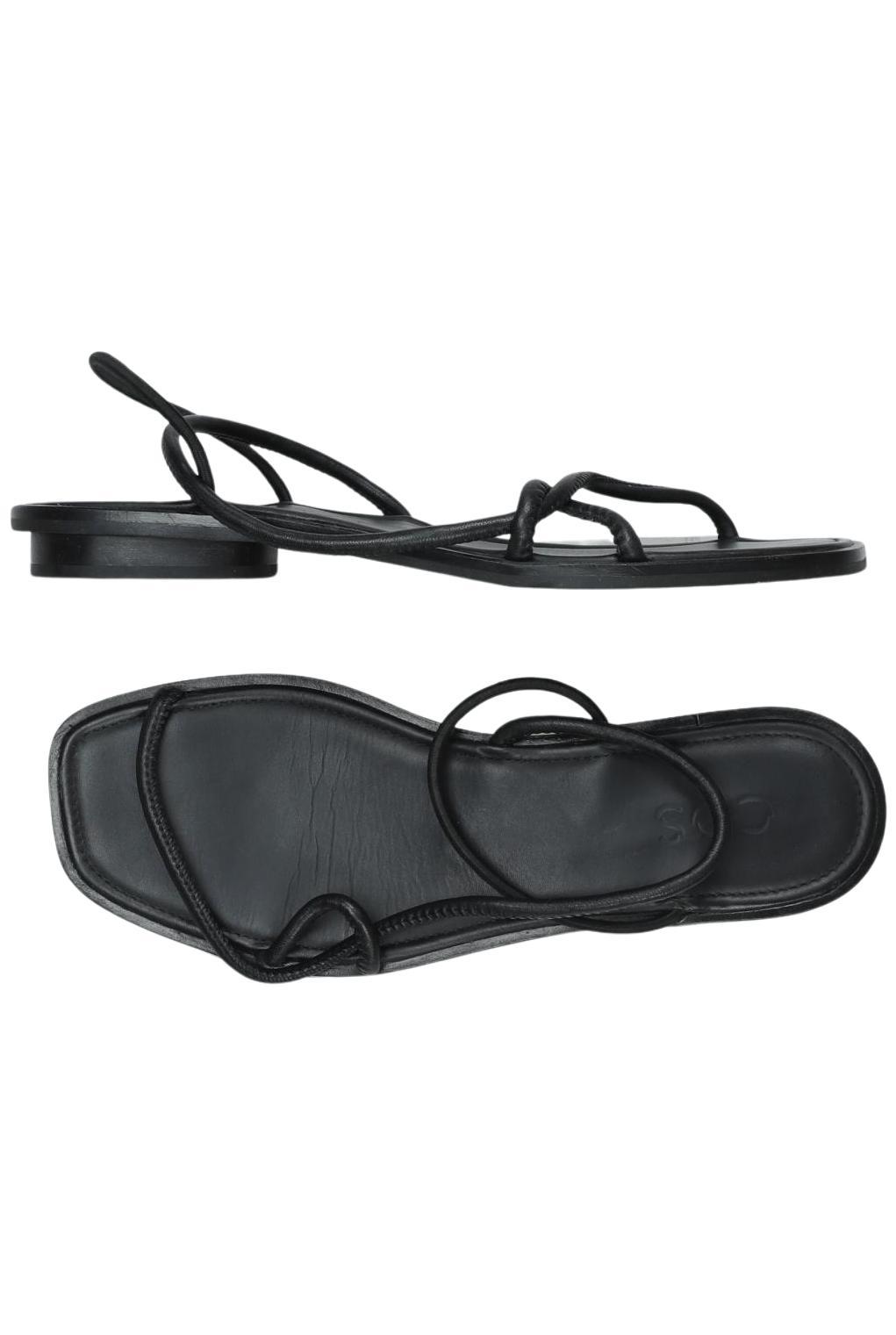 

COS Damen Sandale, schwarz, Gr. 38