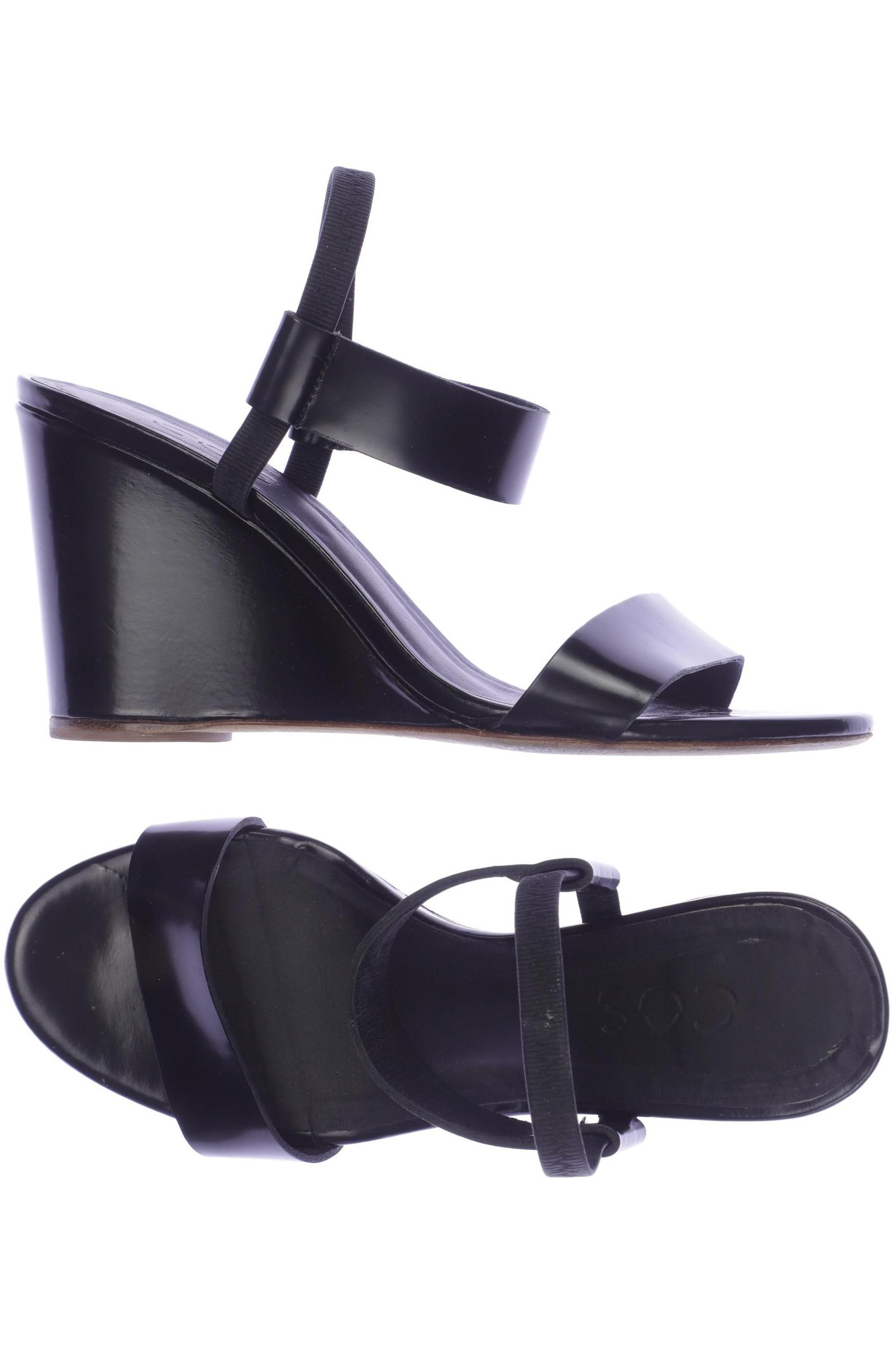 

COS Damen Sandale, schwarz, Gr. 39