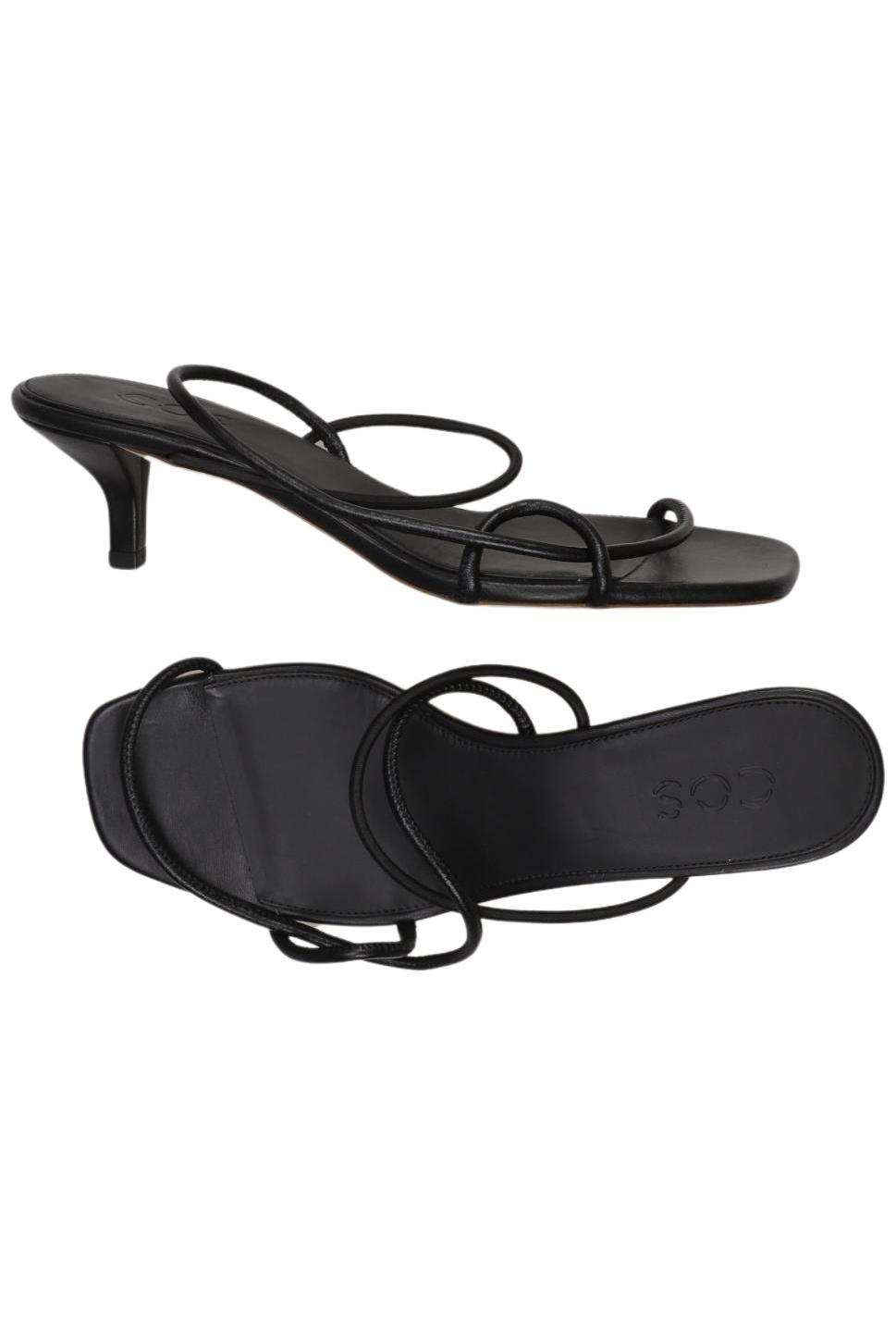 

COS Damen Sandale, schwarz, Gr. 39