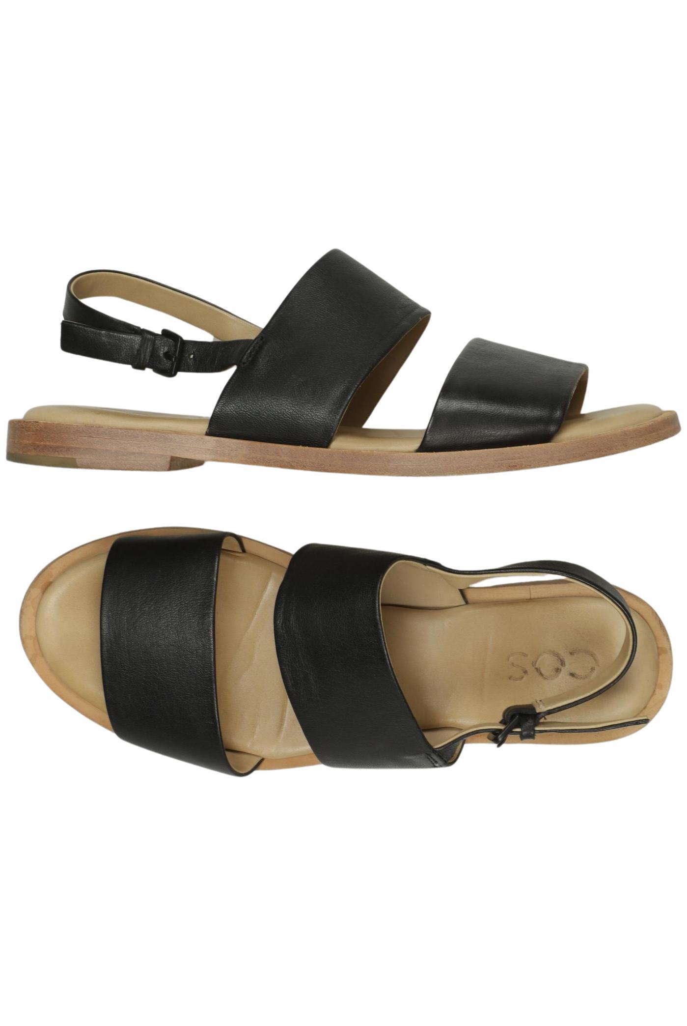 

COS Damen Sandale, schwarz, Gr. 38