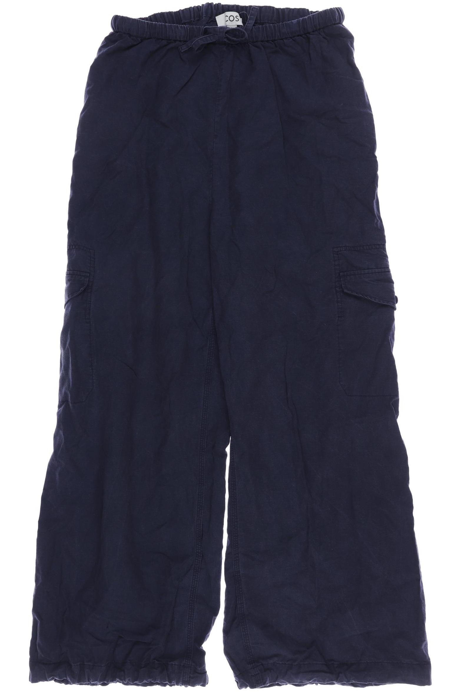 

COS Damen Stoffhose, marineblau, Gr. 0