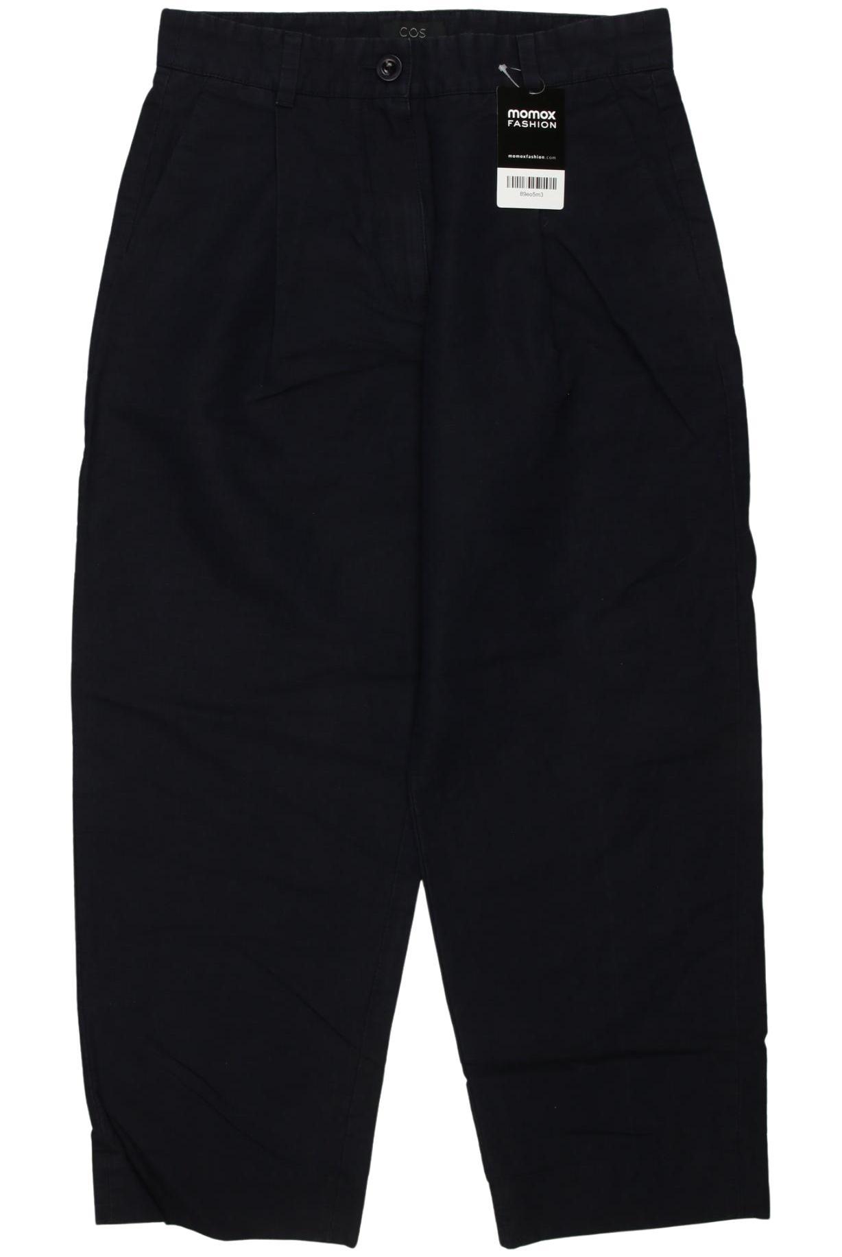 

COS Damen Stoffhose, marineblau, Gr. 34