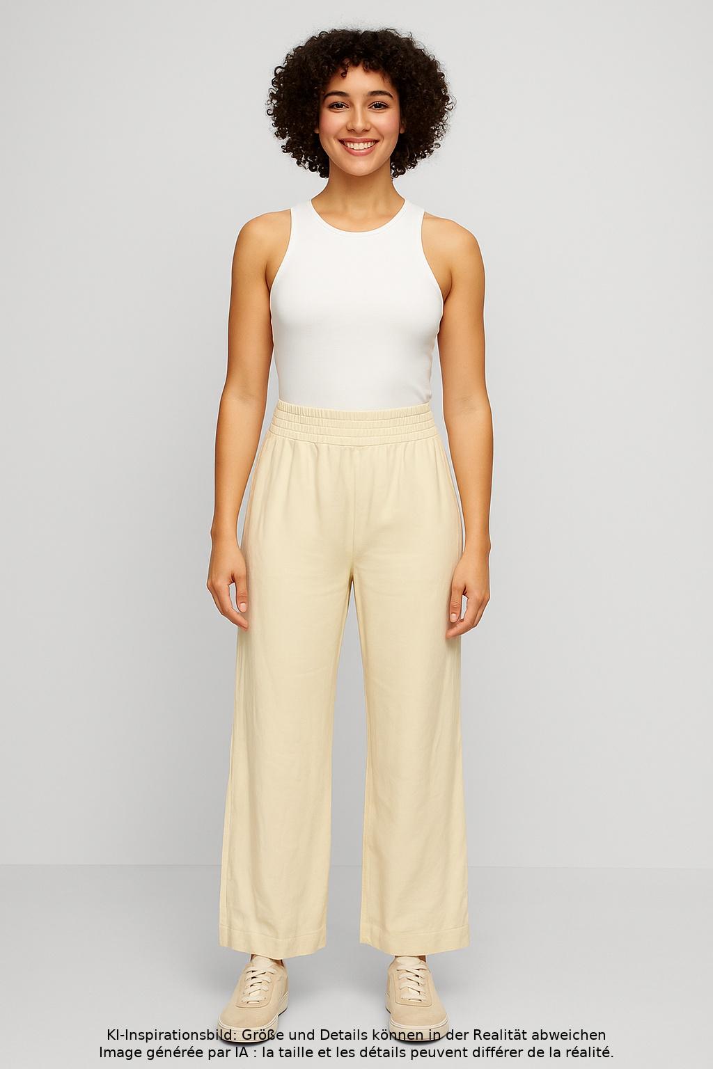 

COS Damen Stoffhose, beige, Gr. 0