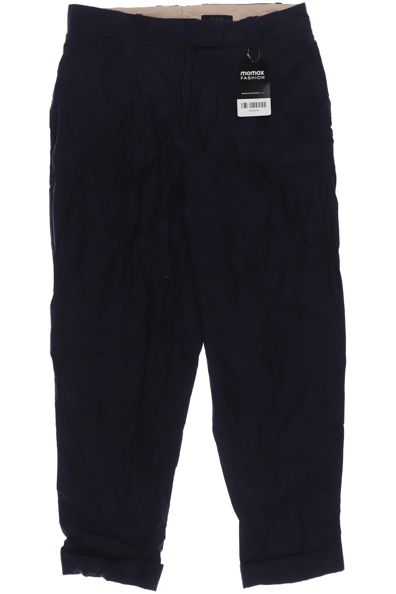 

COS Damen Stoffhose, marineblau, Gr. 34