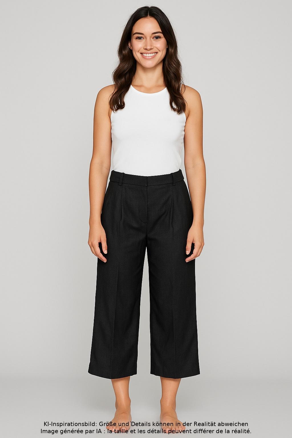 

COS Damen Stoffhose, schwarz, Gr. 36