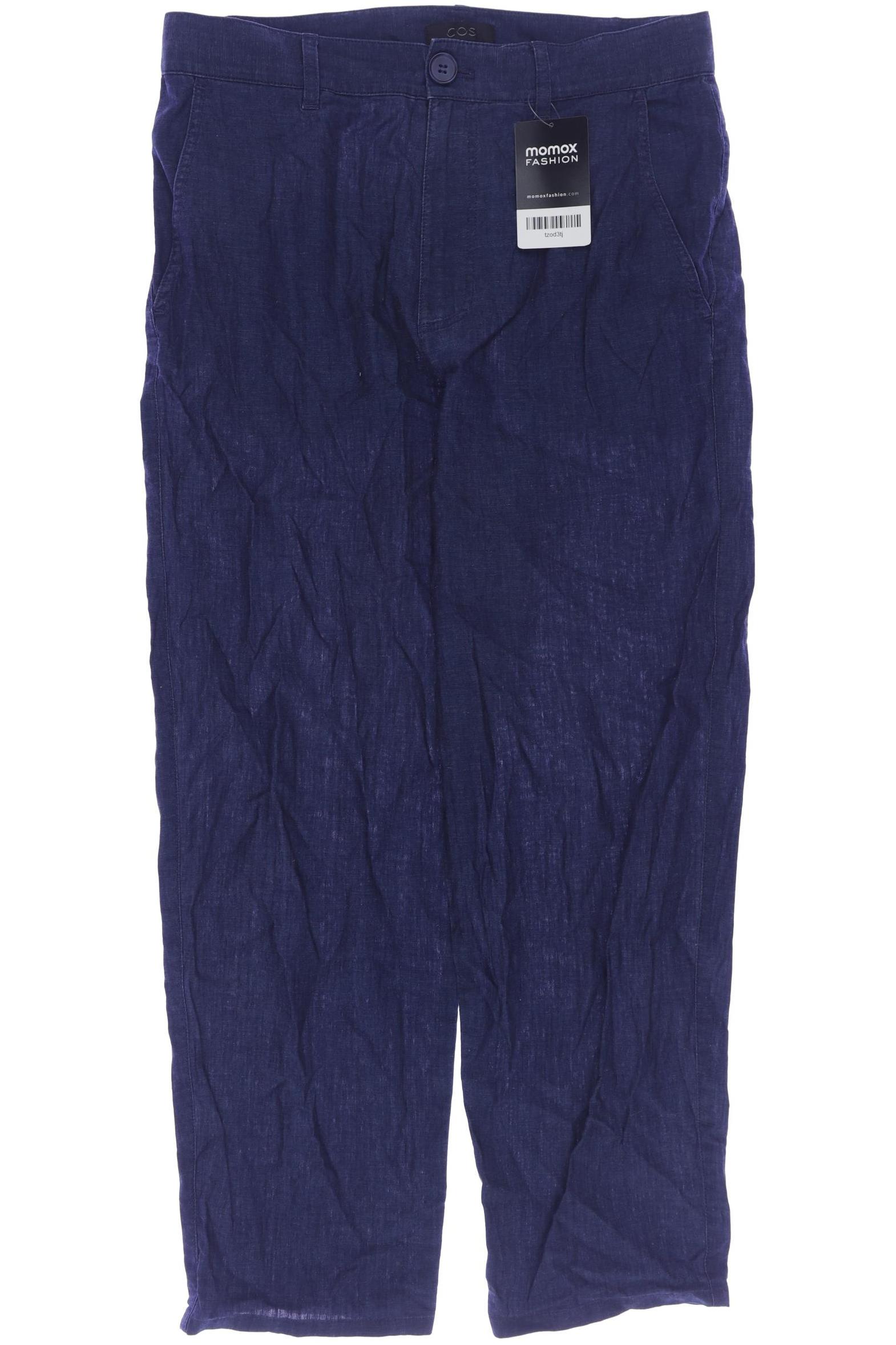 

COS Damen Stoffhose, marineblau, Gr. 34