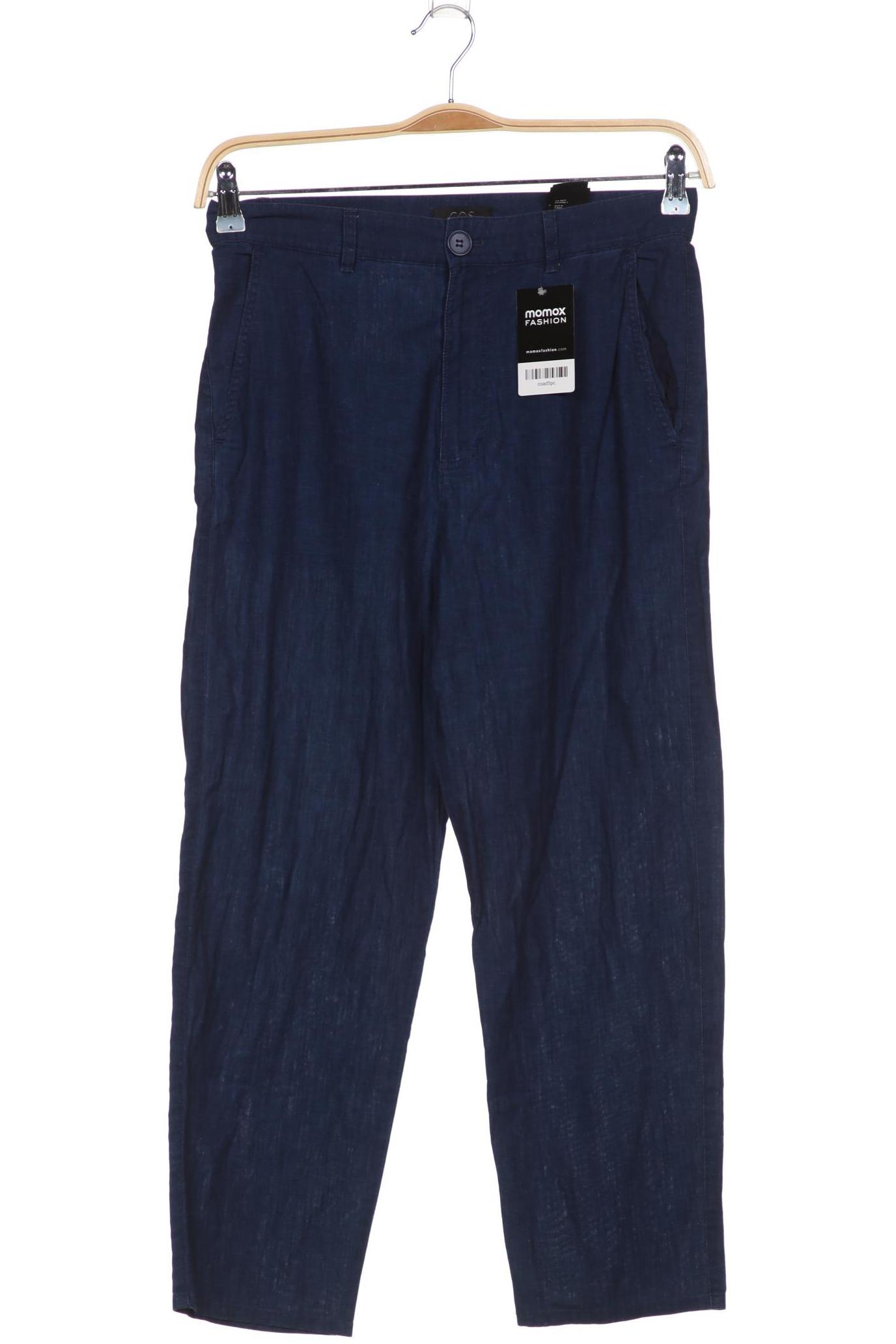 

COS Damen Stoffhose, marineblau, Gr. 34