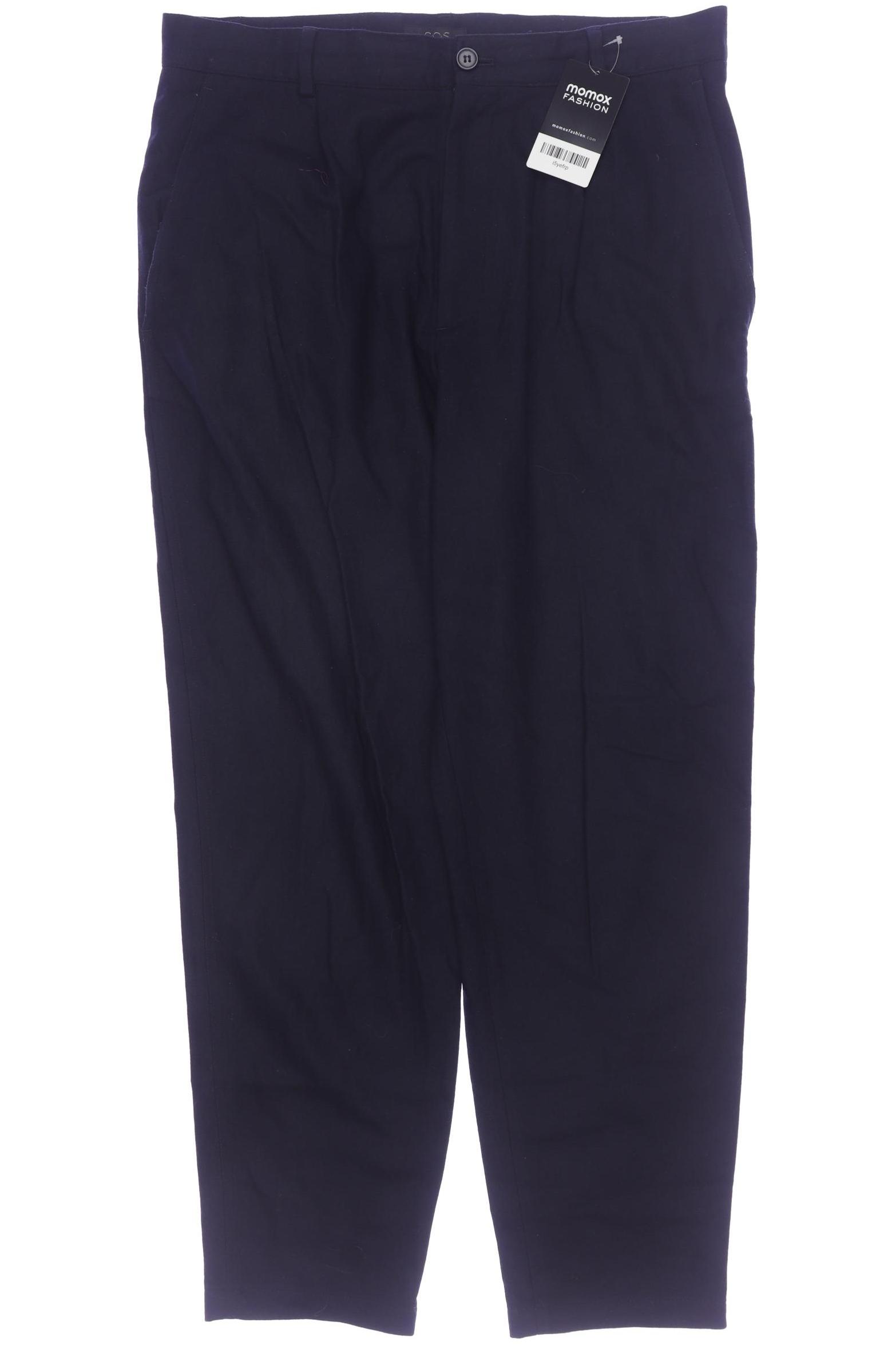 

COS Damen Stoffhose, marineblau, Gr. 48