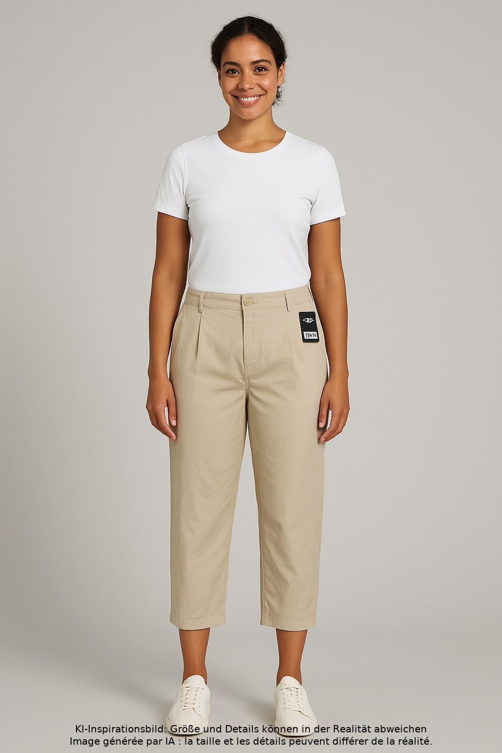 

COS Damen Stoffhose, beige, Gr. 42
