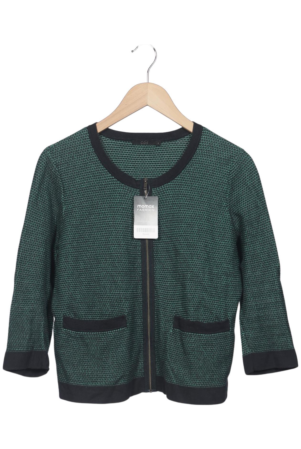 

COS Damen Strickjacke, grün, Gr. 38