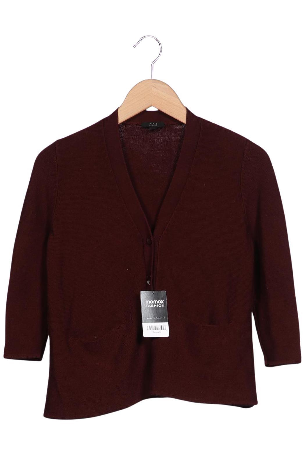 

COS Damen Strickjacke, bordeaux, Gr. 36