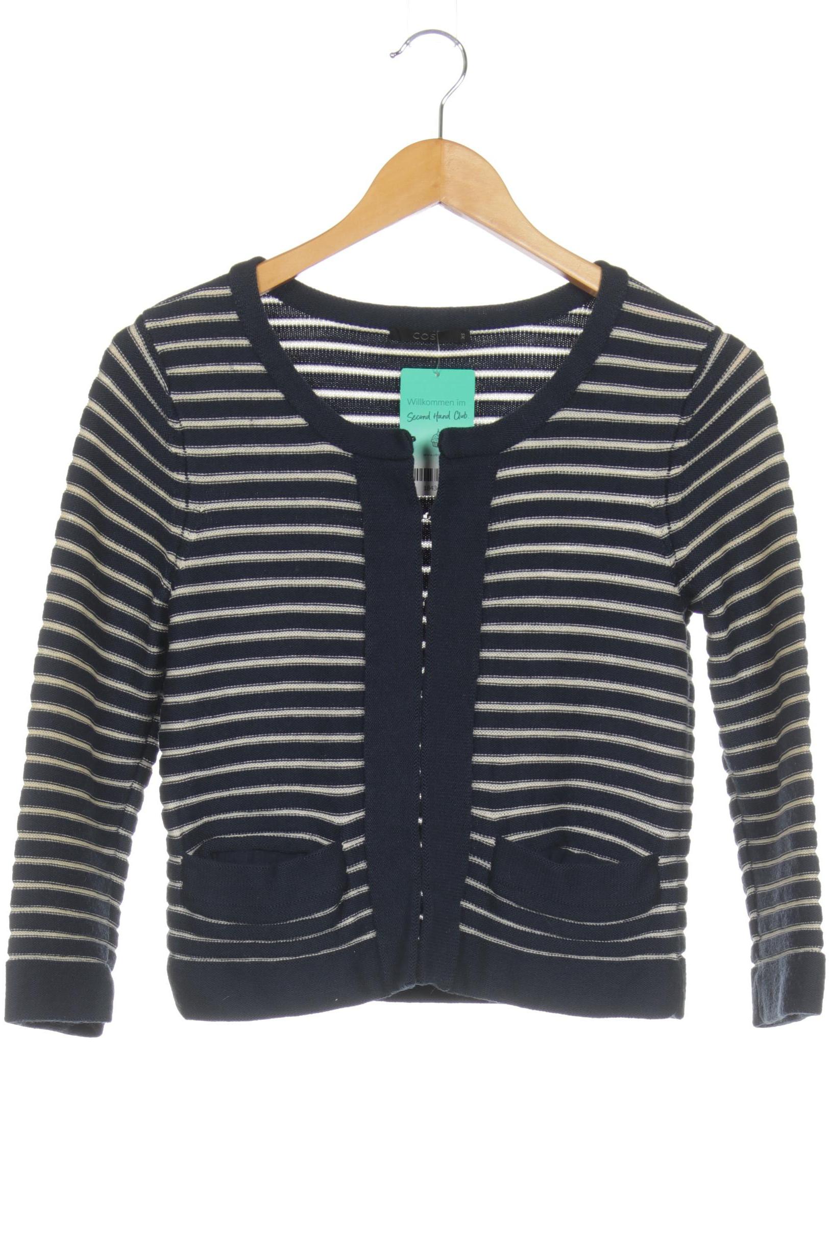 

COS Damen Strickjacke, blau, Gr. 34