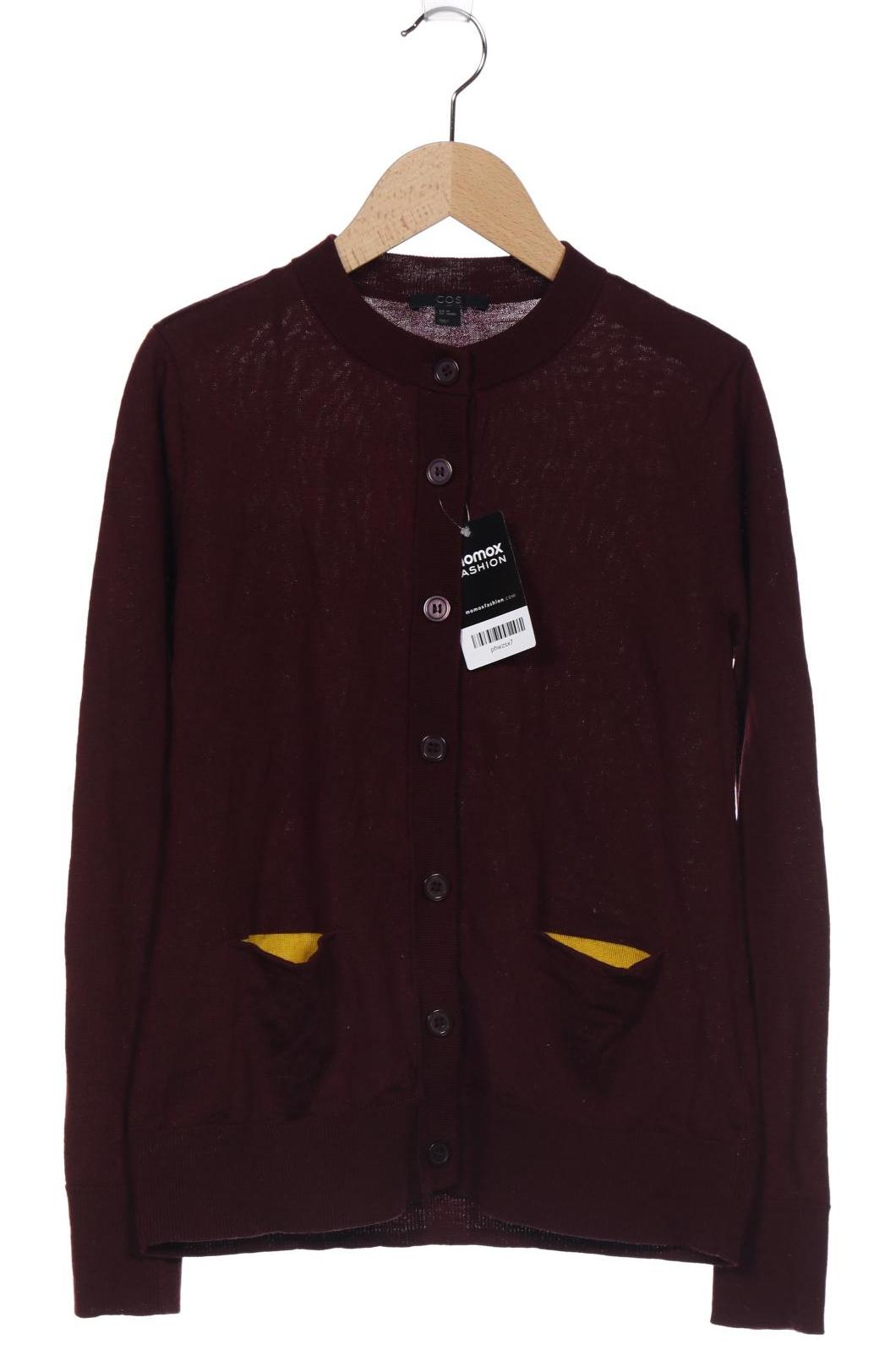 

COS Damen Strickjacke, bordeaux, Gr. 34