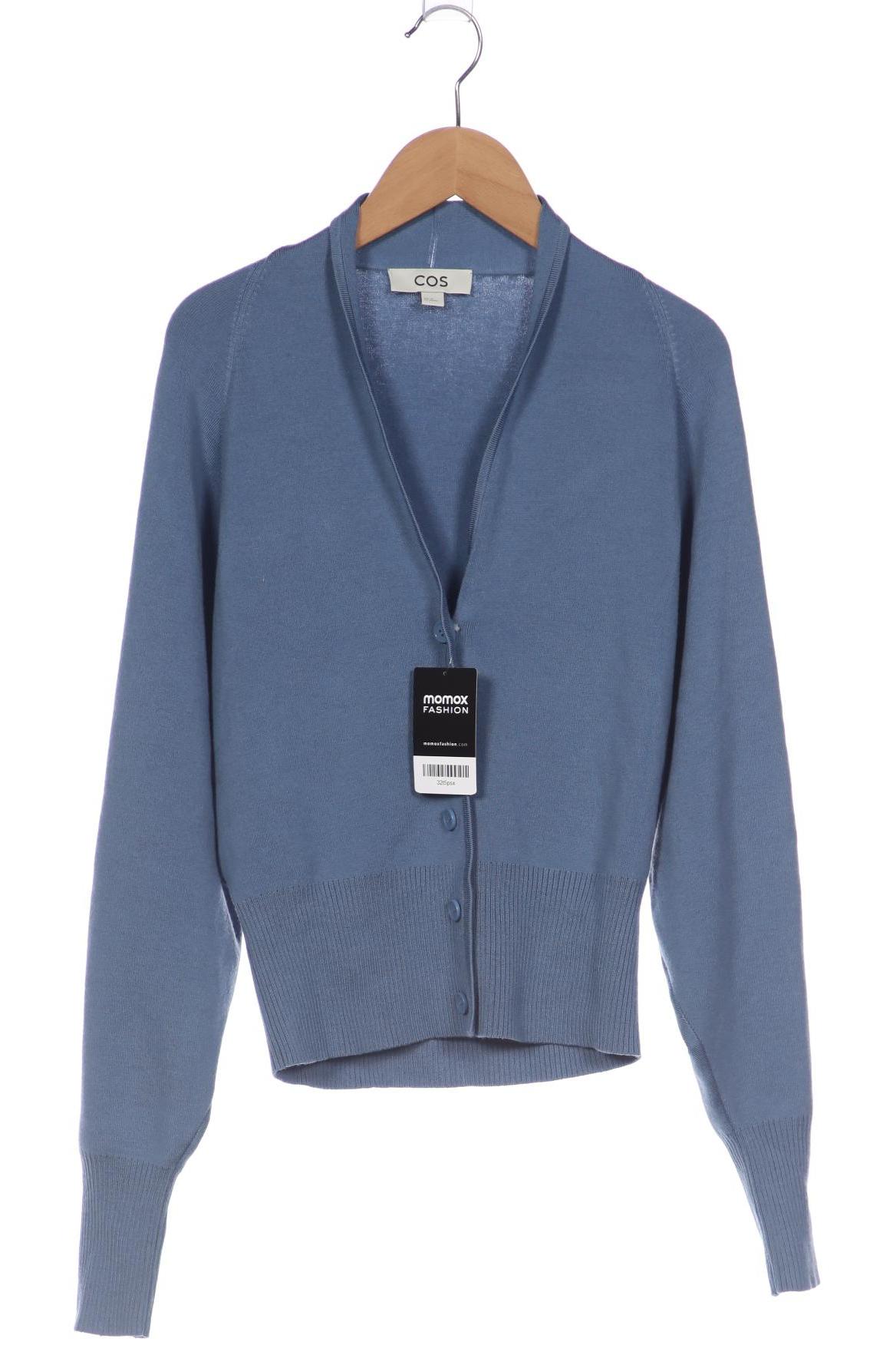 

COS Damen Strickjacke, blau, Gr. 34
