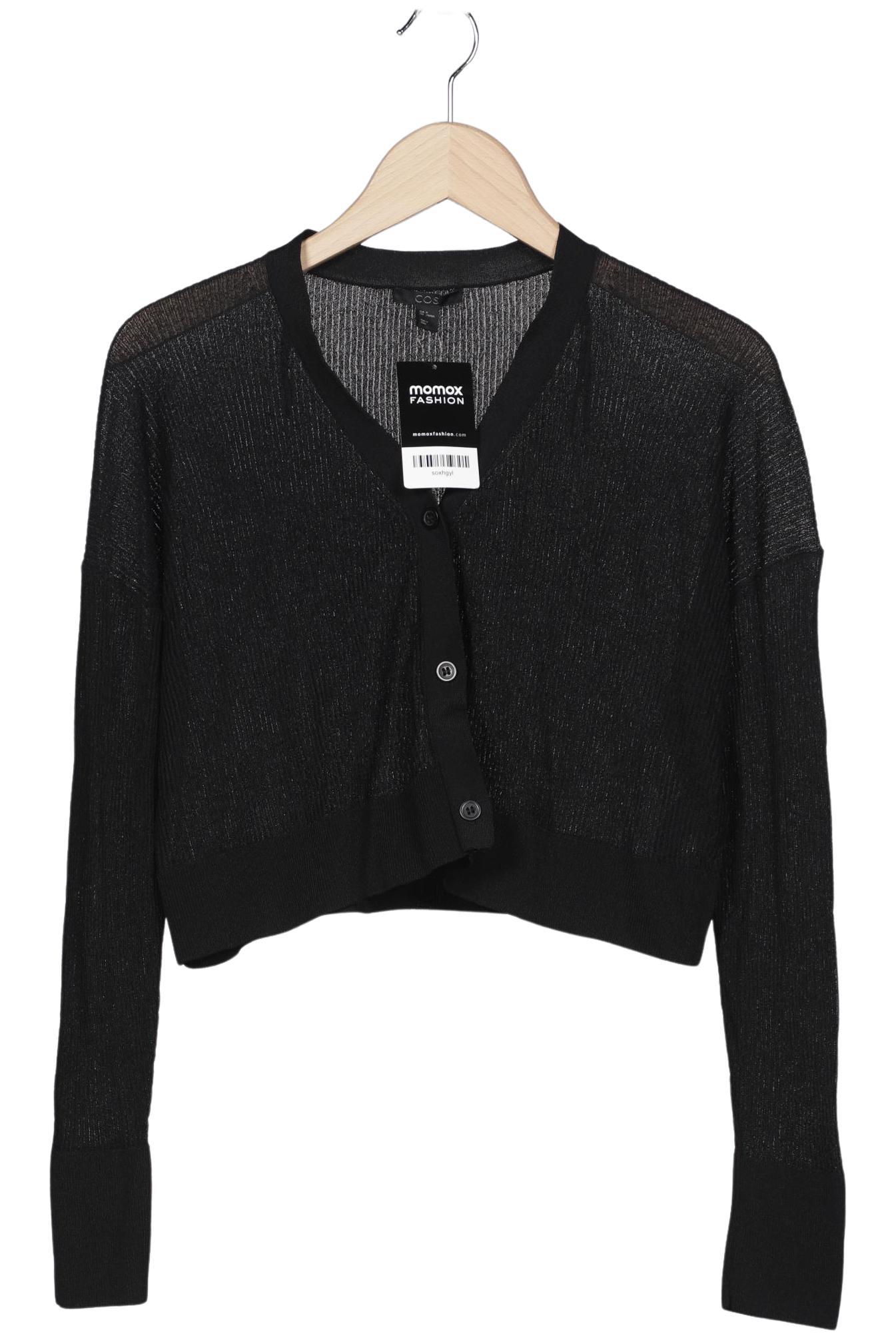 

COS Damen Strickjacke, schwarz, Gr. 38