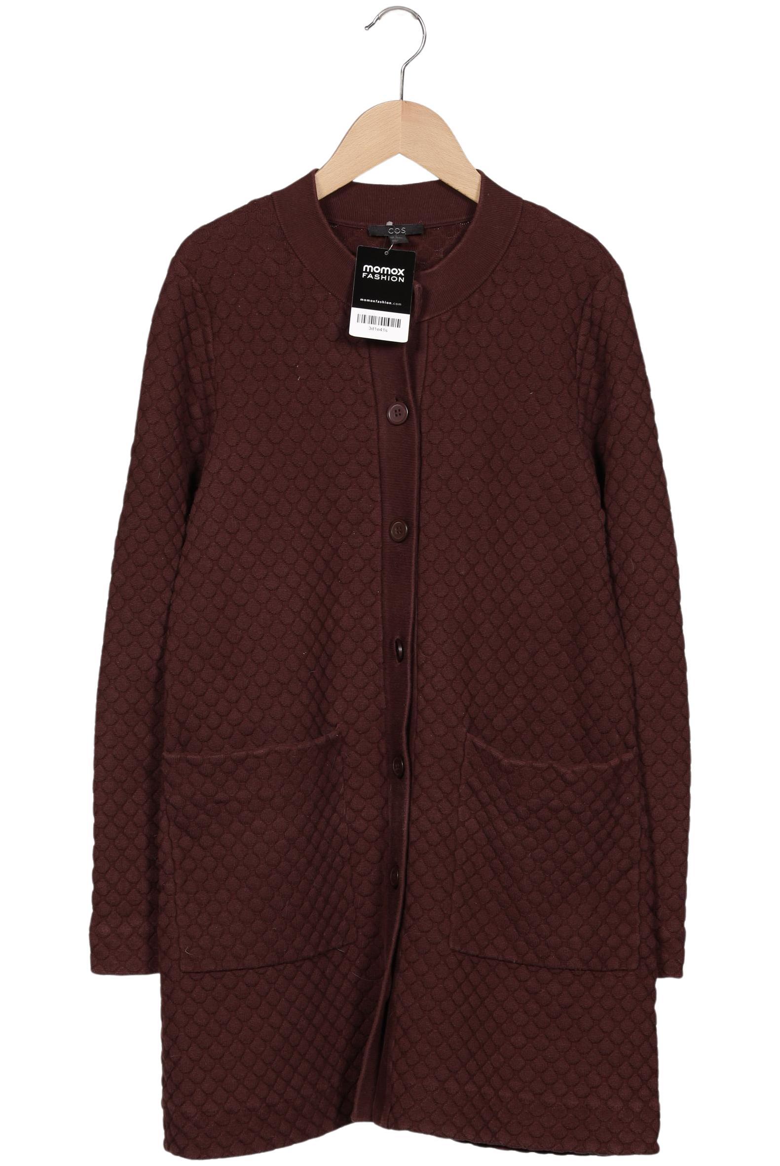 

COS Damen Strickjacke, bordeaux, Gr. 34