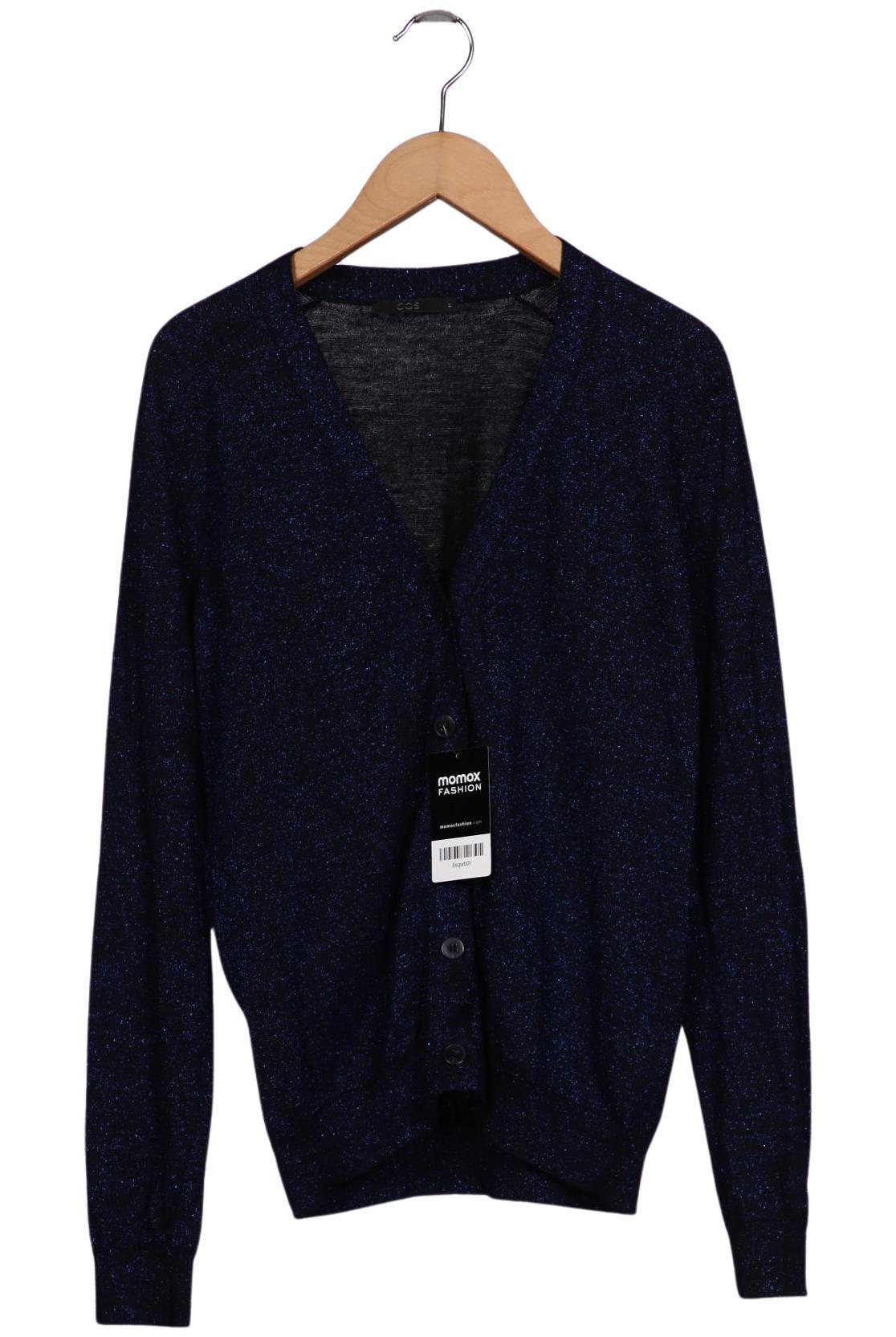

COS Damen Strickjacke, marineblau, Gr. 38