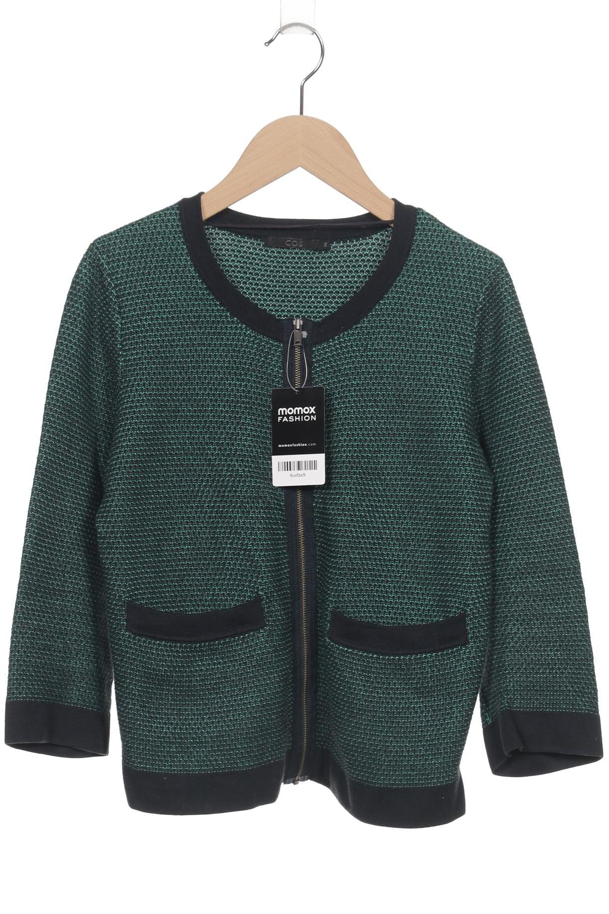 

COS Damen Strickjacke, grün, Gr. 34