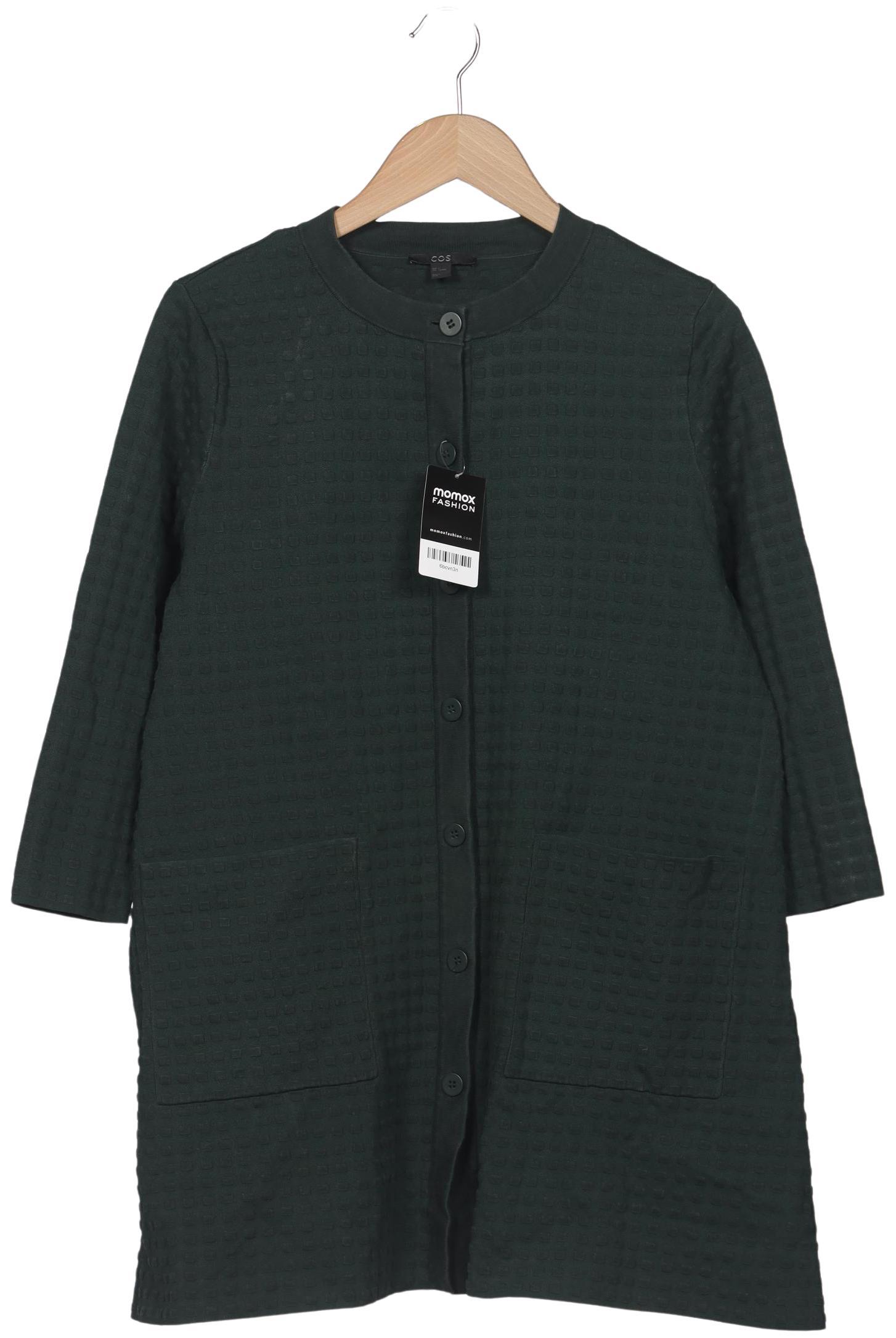 

COS Damen Strickjacke, grün, Gr. 36