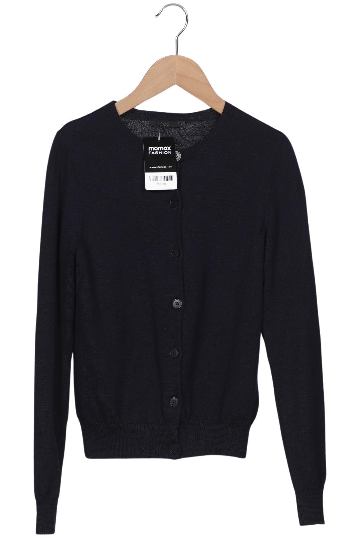 

COS Damen Strickjacke, marineblau, Gr. 34