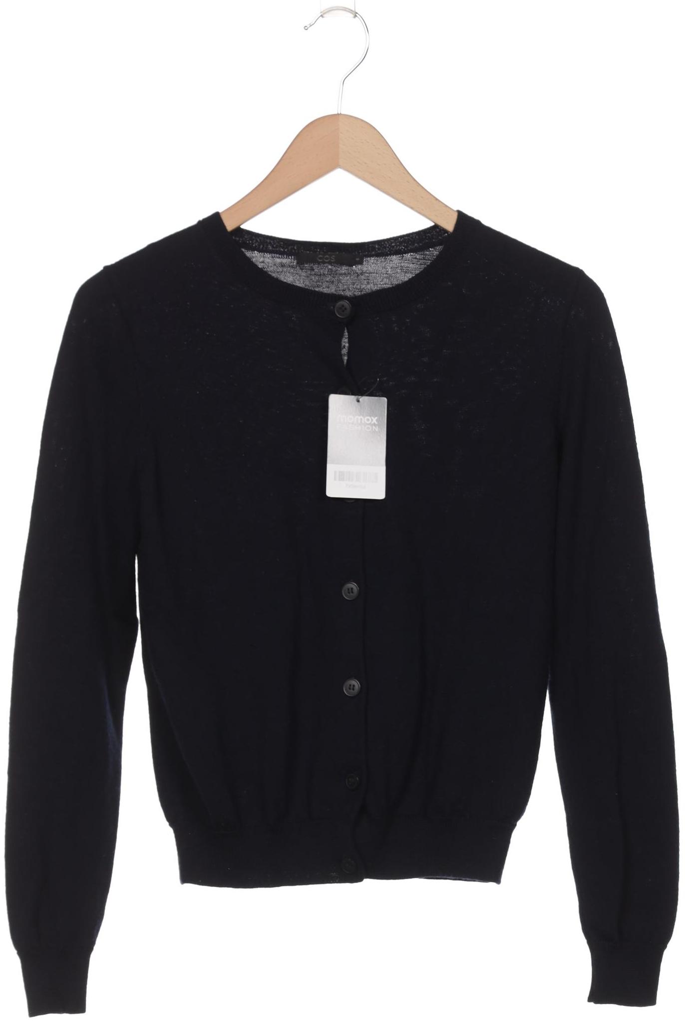 

COS Damen Strickjacke, marineblau, Gr. 36
