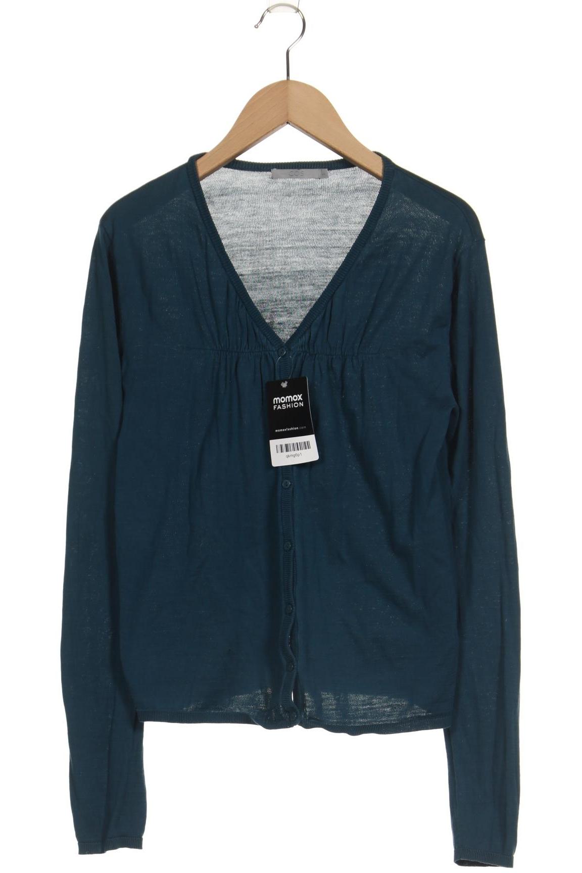 

COS Damen Strickjacke, türkis, Gr. 36