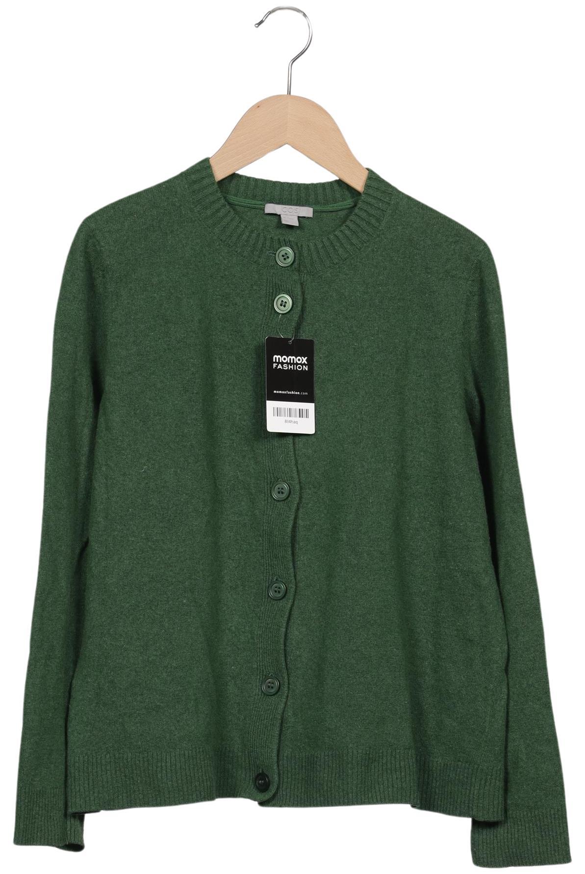 

COS Damen Strickjacke, grün, Gr. 38