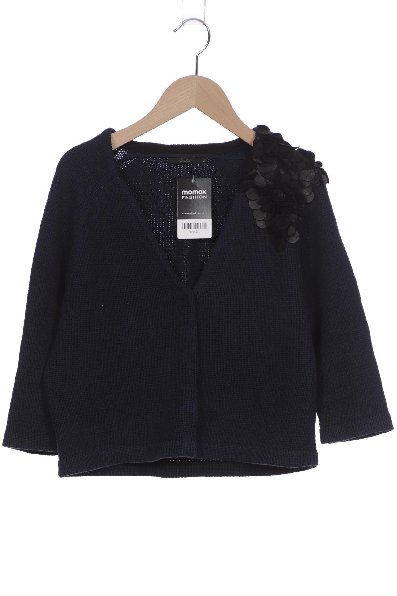 

COS Damen Strickjacke, marineblau, Gr. 36