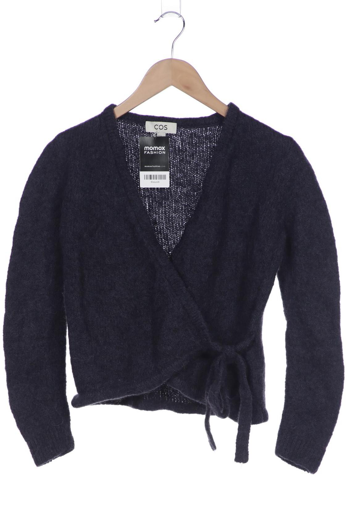 

COS Damen Strickjacke, marineblau, Gr. 34
