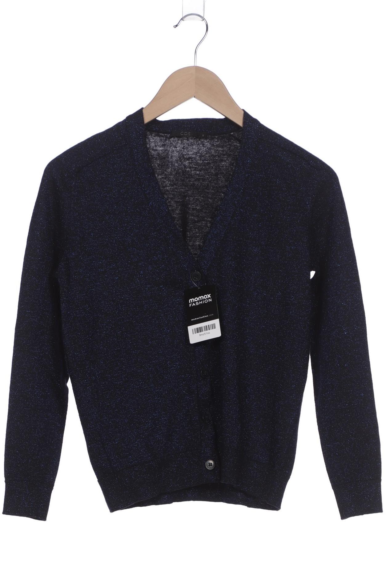 

COS Damen Strickjacke, marineblau, Gr. 38