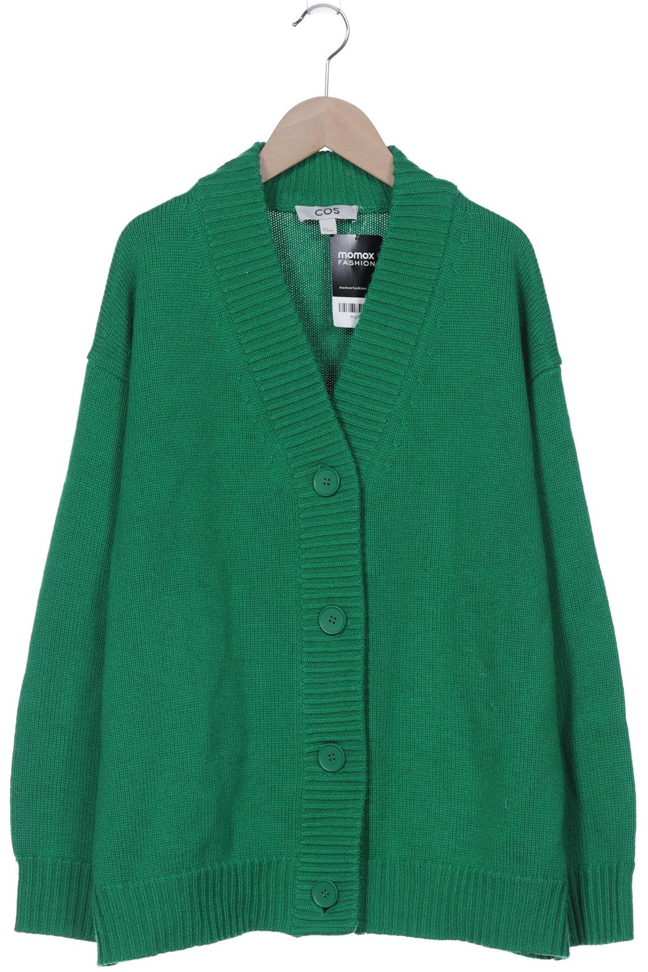

COS Damen Strickjacke, grün, Gr. 36