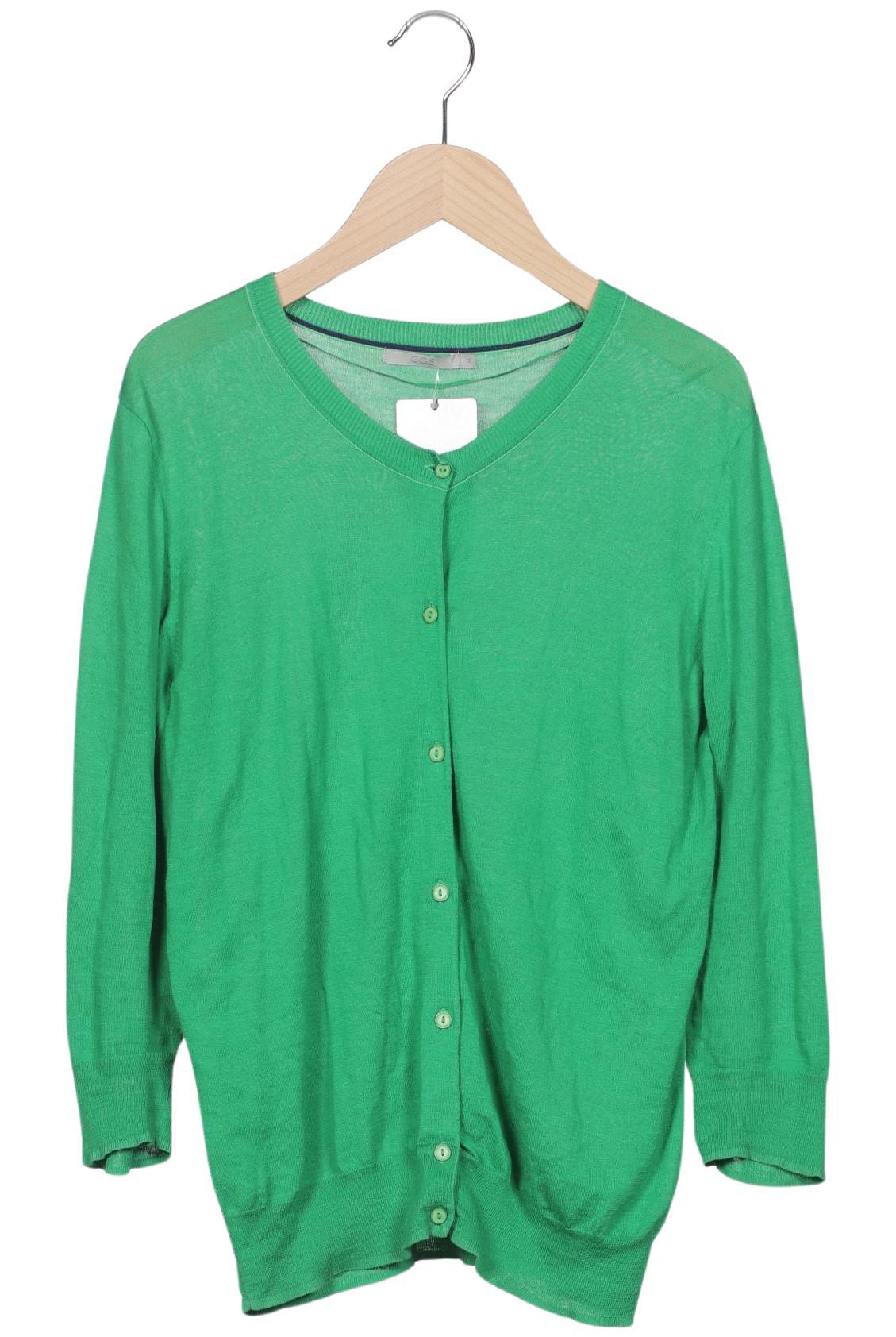 

COS Damen Strickjacke, grün, Gr. 38