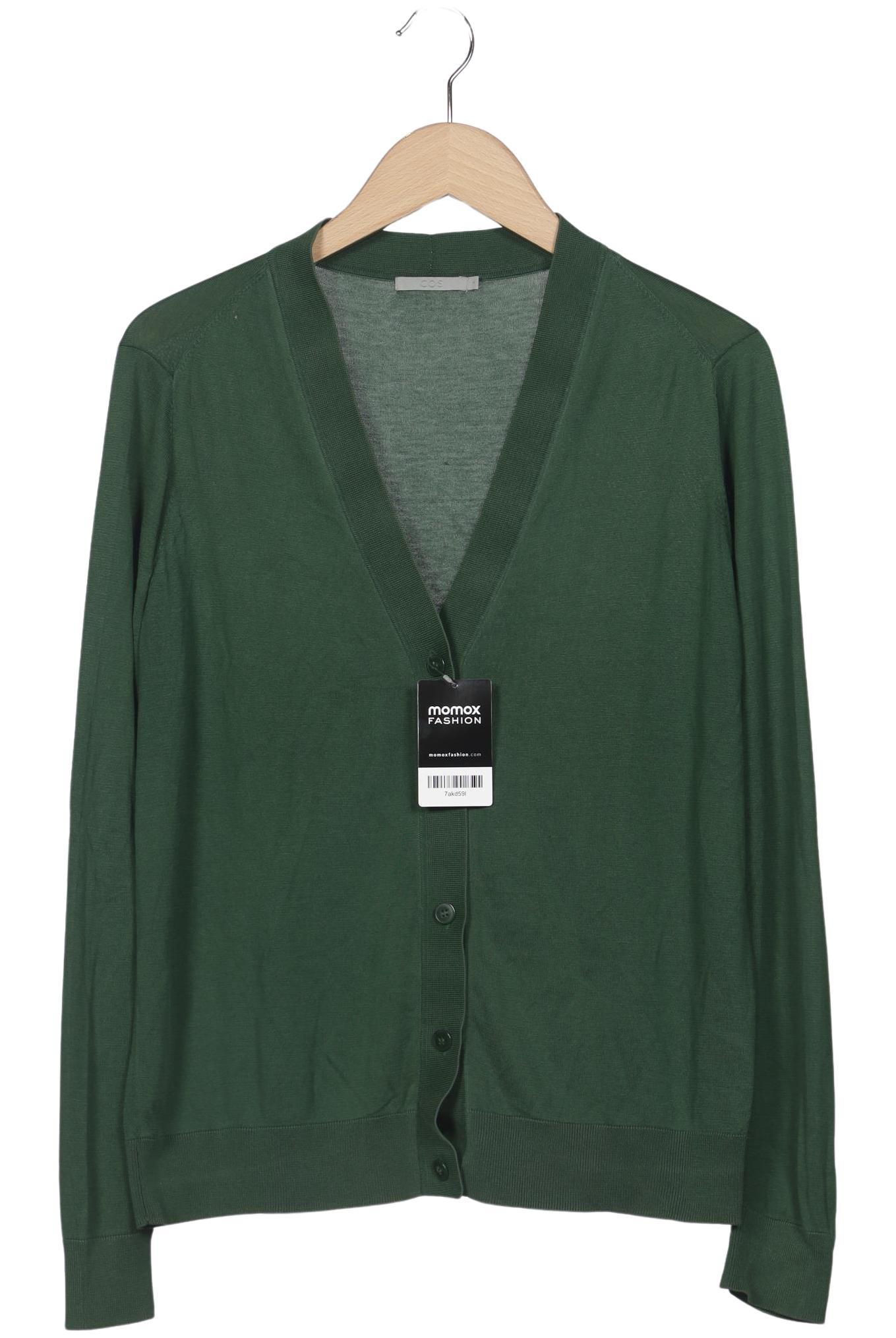 

COS Damen Strickjacke, grün, Gr. 42