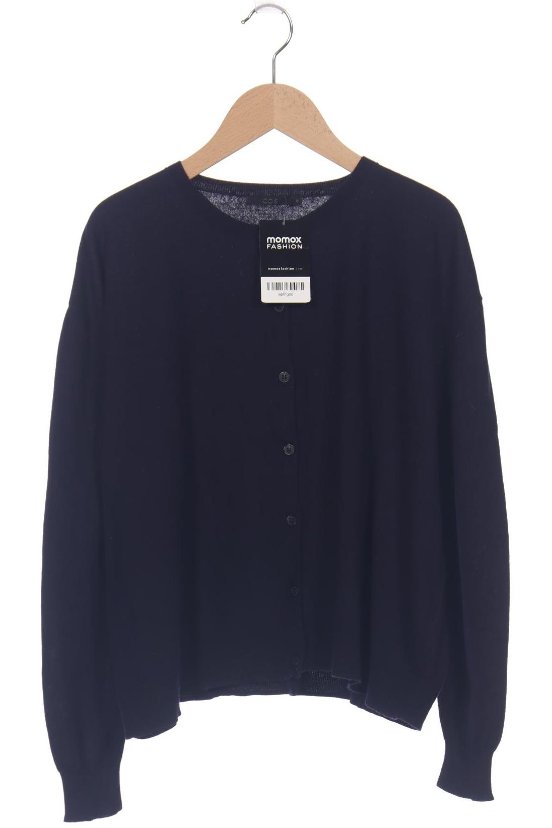 

COS Damen Strickjacke, marineblau, Gr. 38