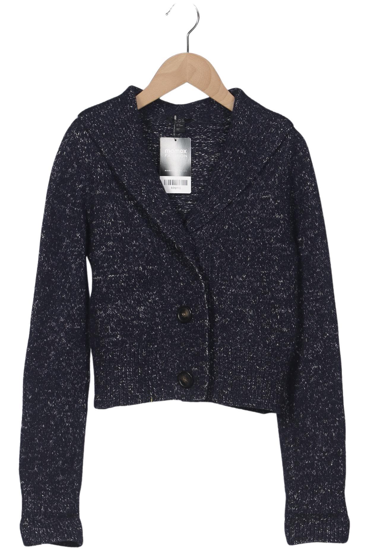 

COS Damen Strickjacke, marineblau, Gr. 34