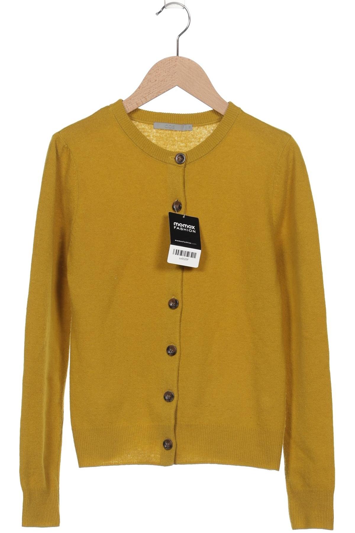 

COS Damen Strickjacke, gelb, Gr. 34