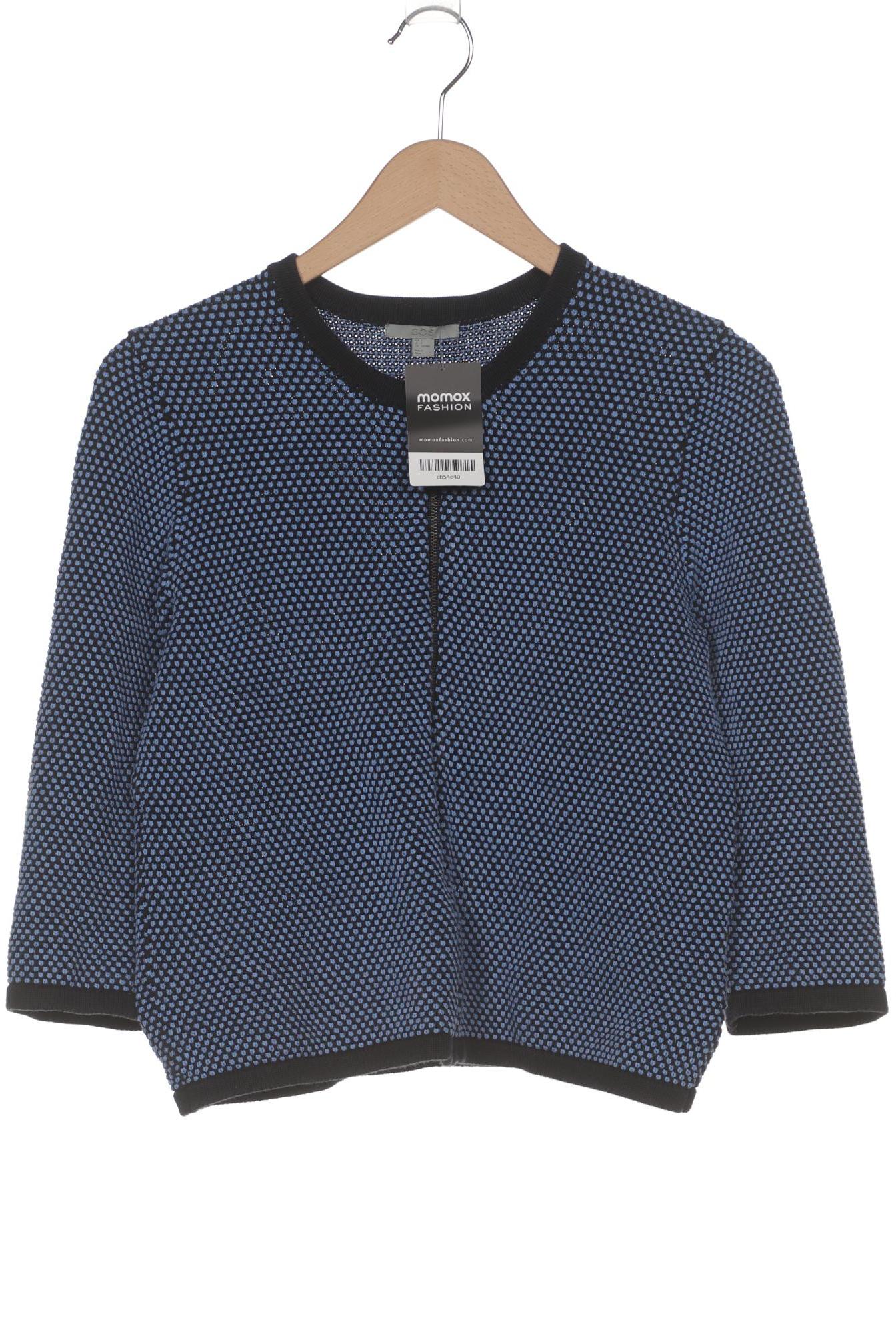 

COS Damen Strickjacke, blau, Gr. 36