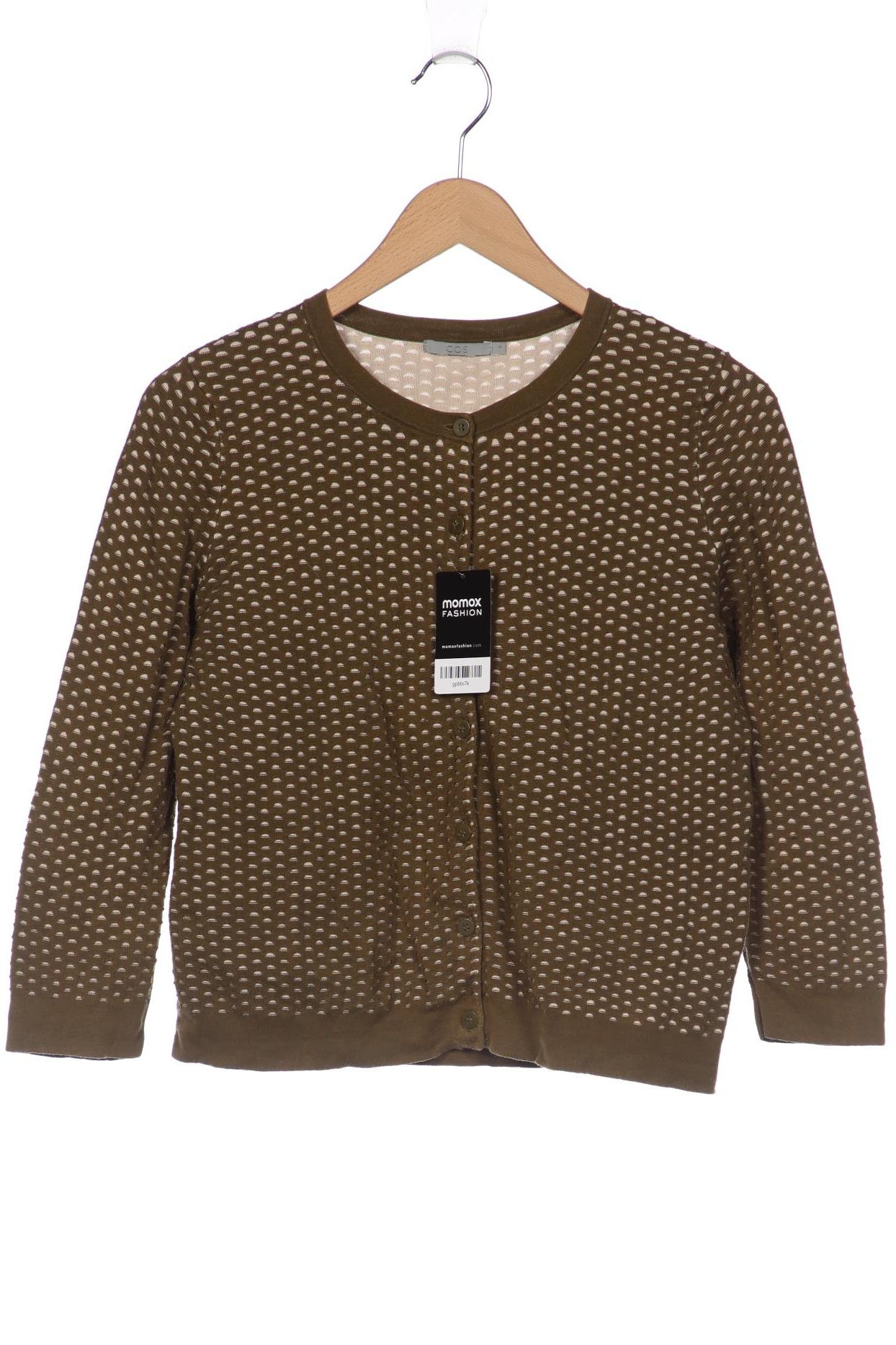

COS Damen Strickjacke, grün, Gr. 36
