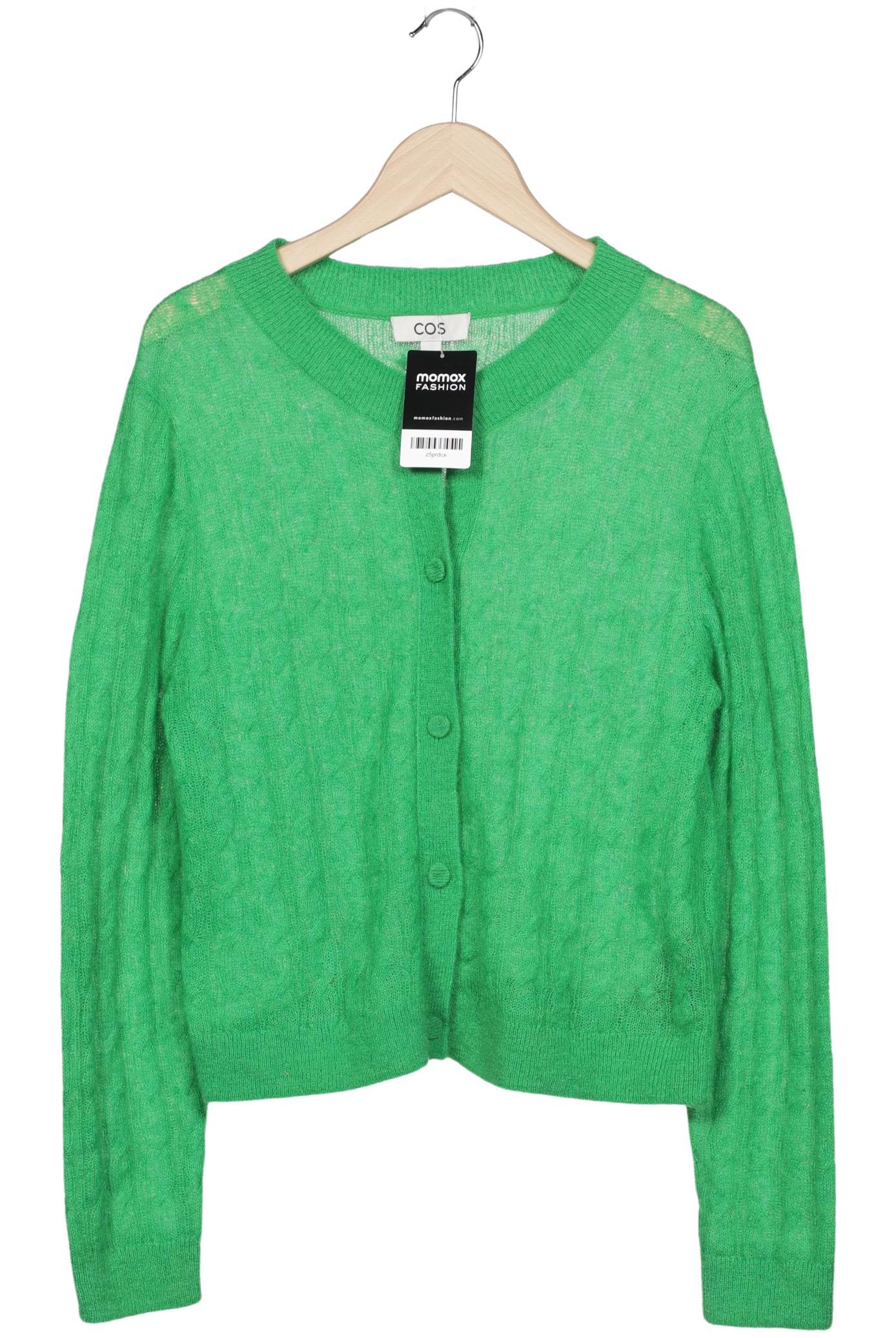 

COS Damen Strickjacke, grün, Gr. 38