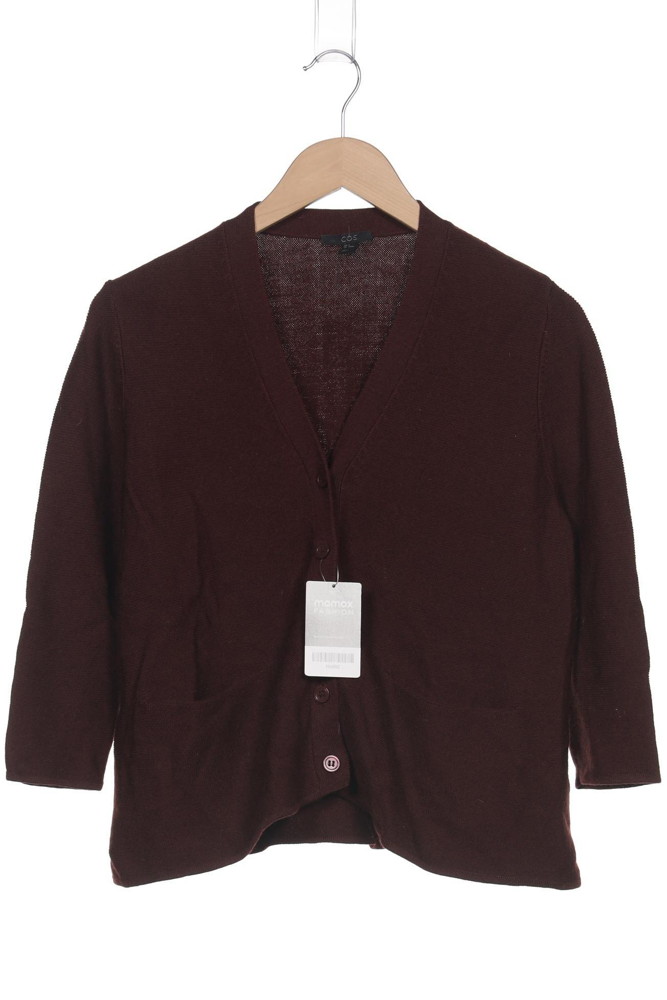 

COS Damen Strickjacke, bordeaux, Gr. 38