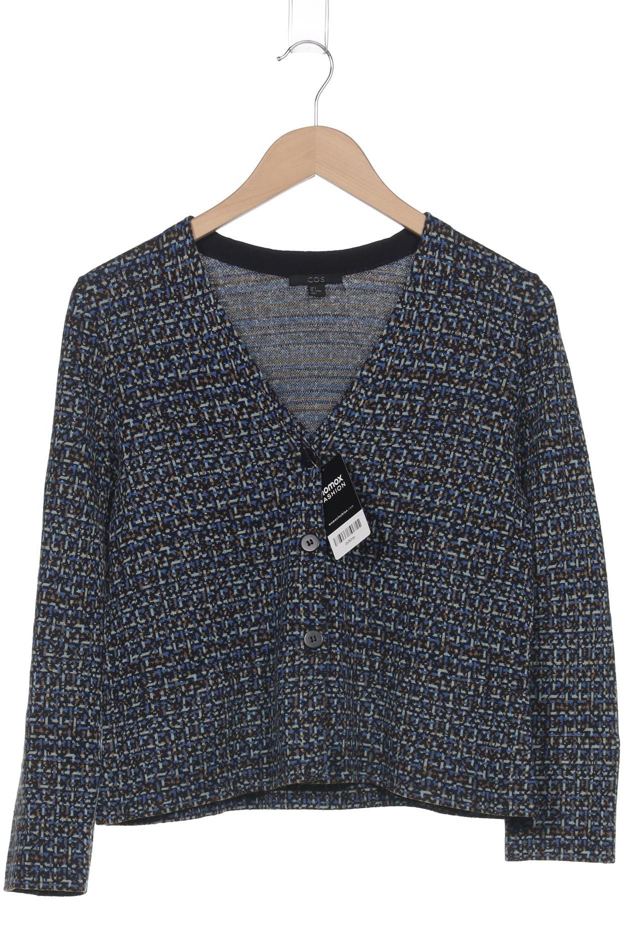 

COS Damen Strickjacke, blau, Gr. 36